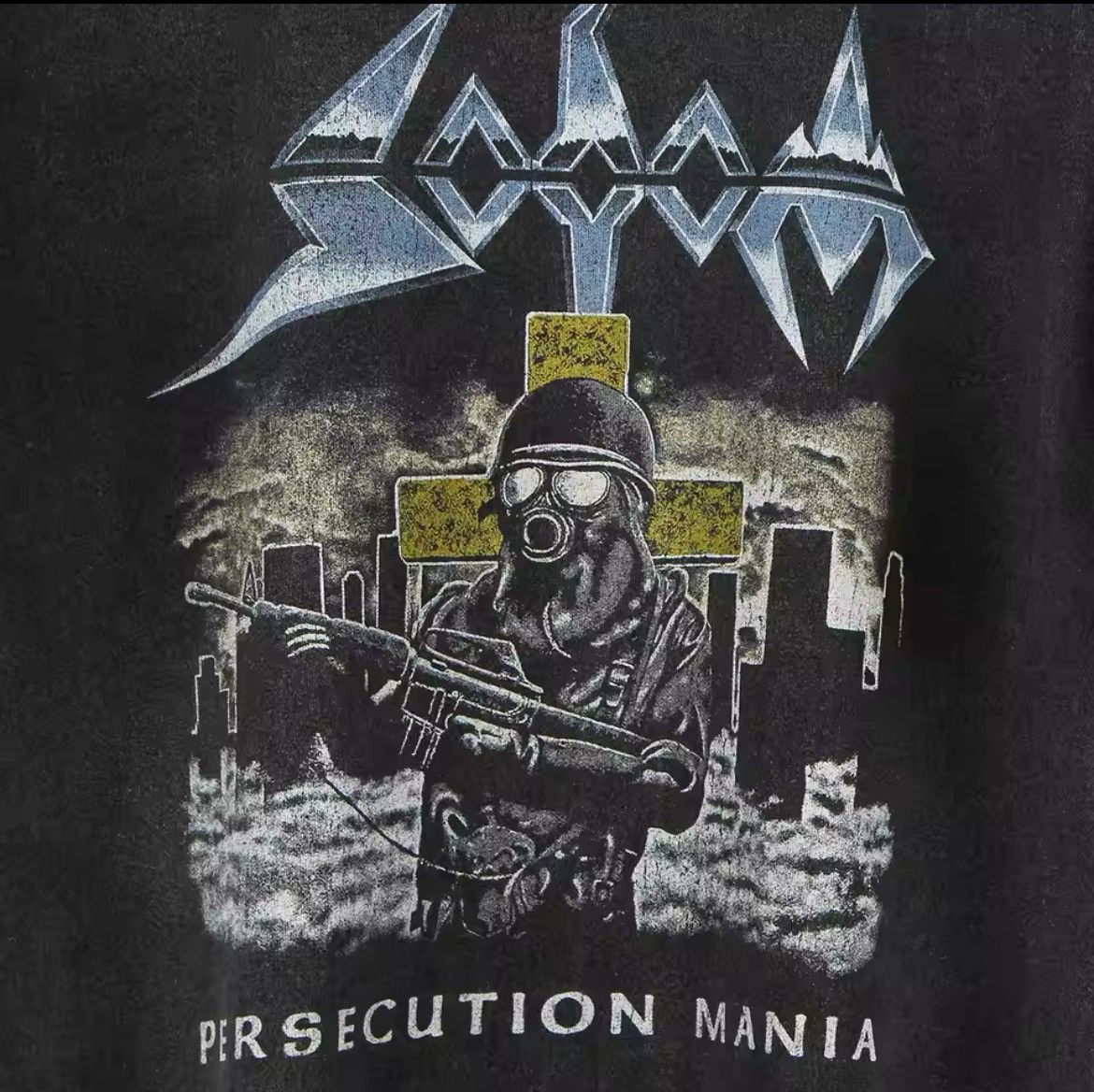 Japanese Brand × Vintage 'SODOM' Persecution Mania Graphic Printed T Shirt Size US L / EU 52-54 / 3 - 4 Thumbnail