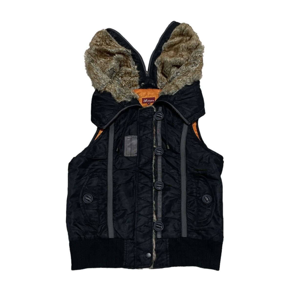 Avirex × If Six Was Nine × Le Grande Bleu (L.G.B.) Avirex Fur Hooded Vest Size US M / EU 48-50 / 2 - 2 Thumbnail