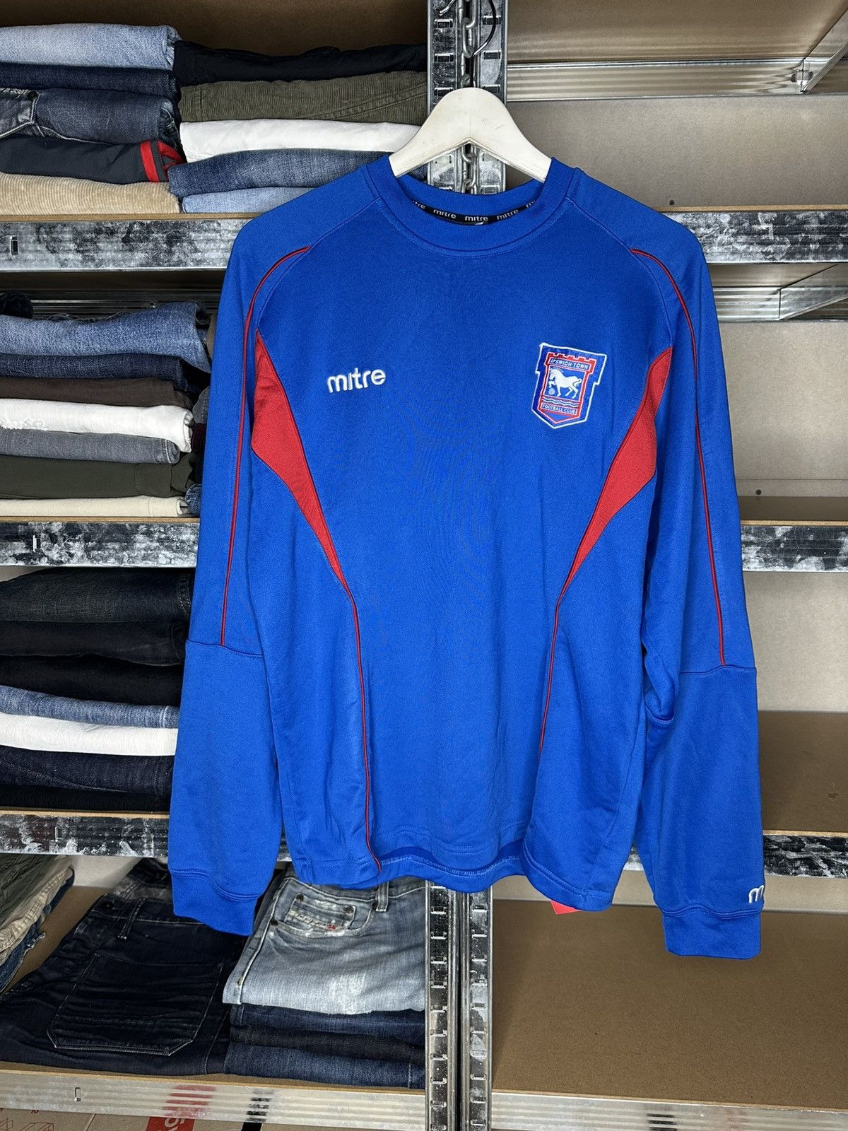 Other Mitre Ipswich Town FC Training Sweatshirt Football Soccer Size US L / EU 52-54 / 3 - 1 Thumbnail