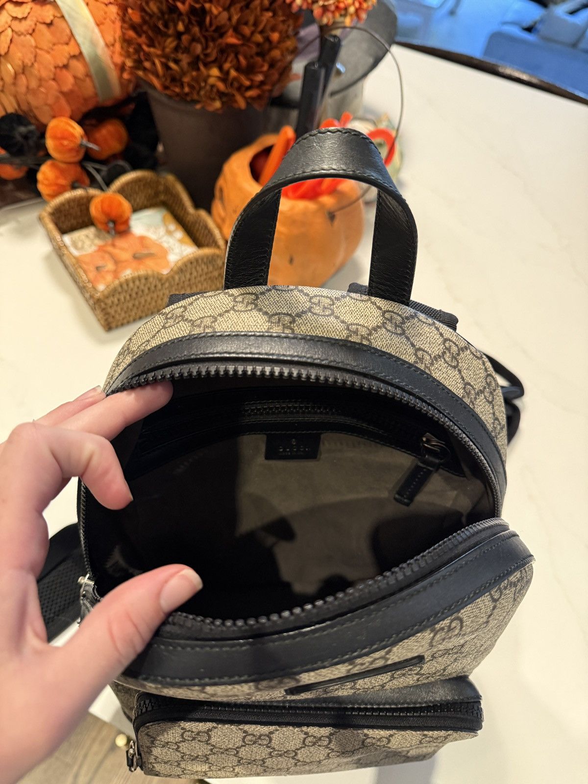 Gucci [US ONLY] GUCCI BEIGE EDEN SMALL BACKPACK Size ONE SIZE - 14 Thumbnail