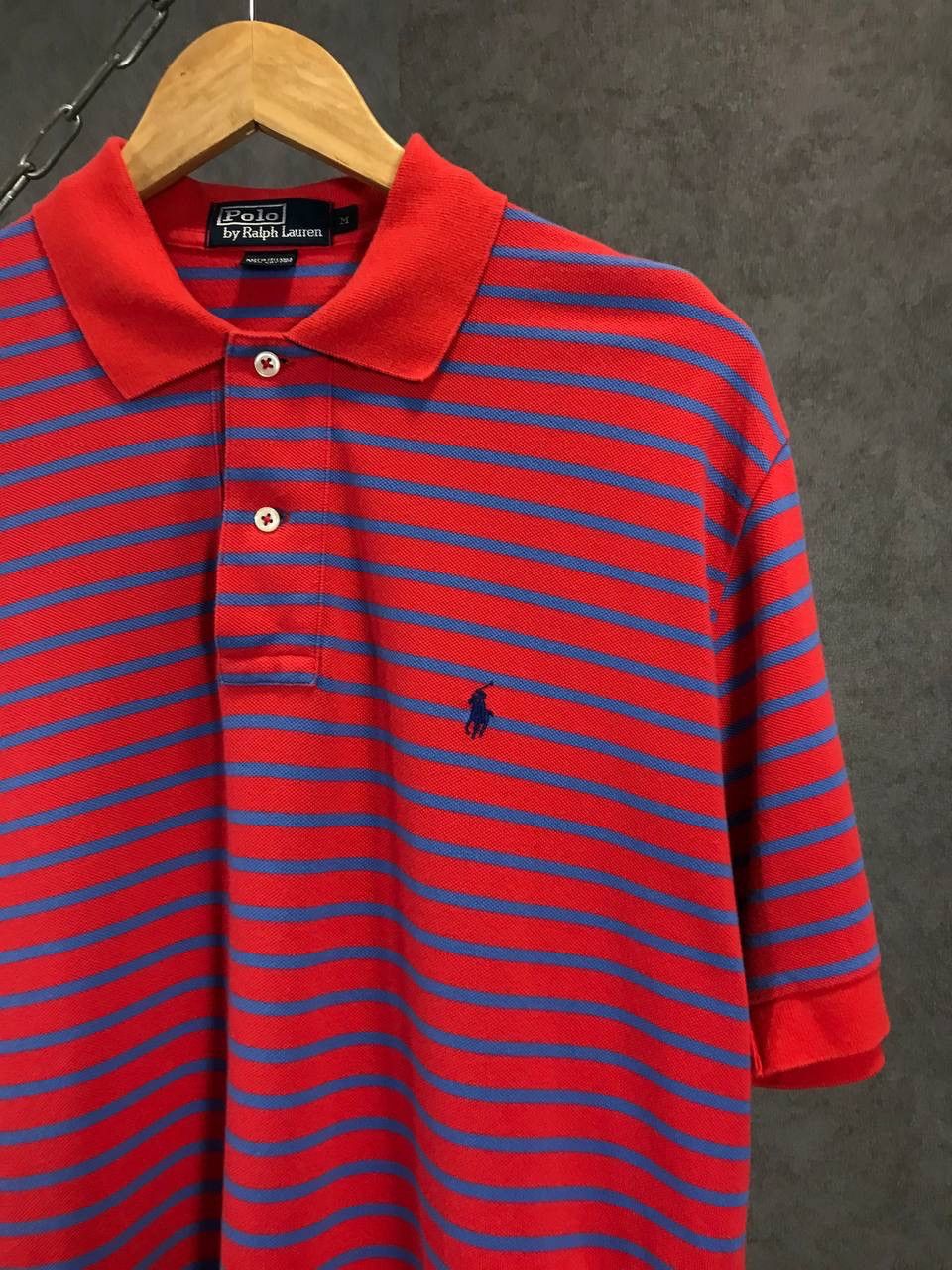 Designer Polo Ralph Lauren striped designer polo tee Size US L / EU 52-54 / 3 - 2 Thumbnail