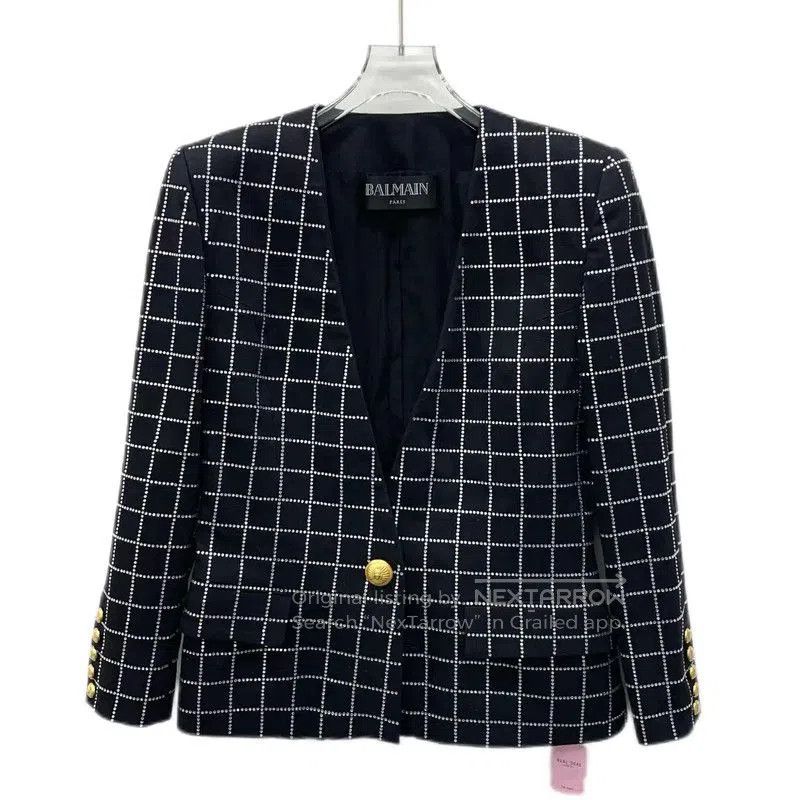 Balmain Balmain Black Cotton Women's Jacket . Size M / US 6-8 / IT 42-44 - 1 Thumbnail