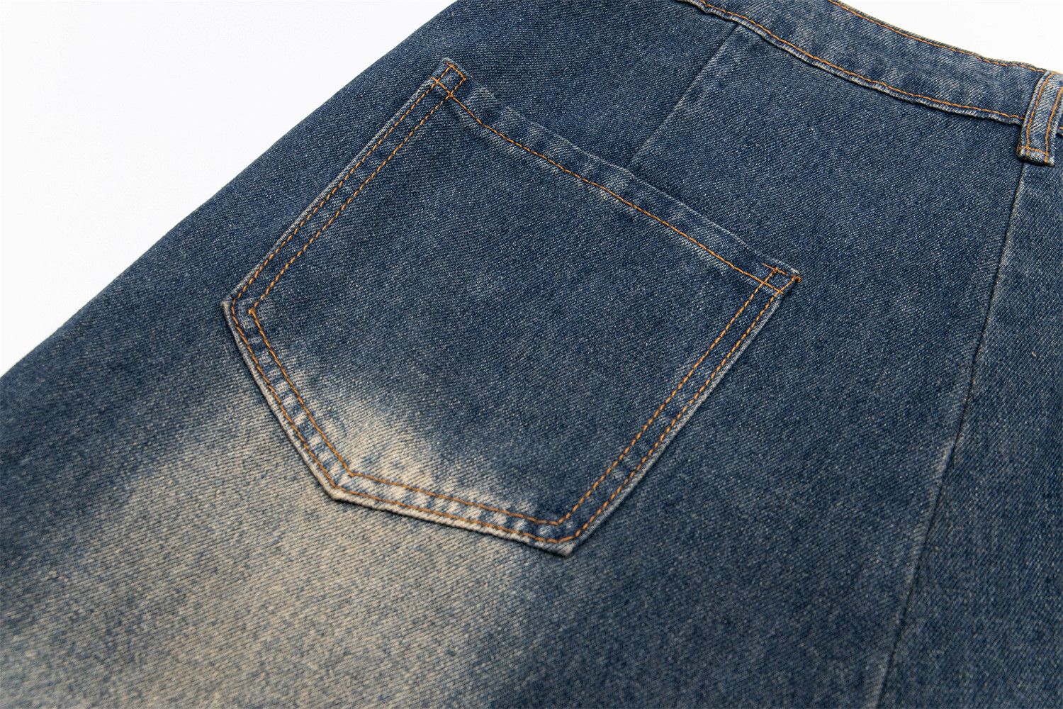 Vintage Men's vintage star embroidered distressed washed work jeans Size US 32 / EU 48 - 5 Thumbnail