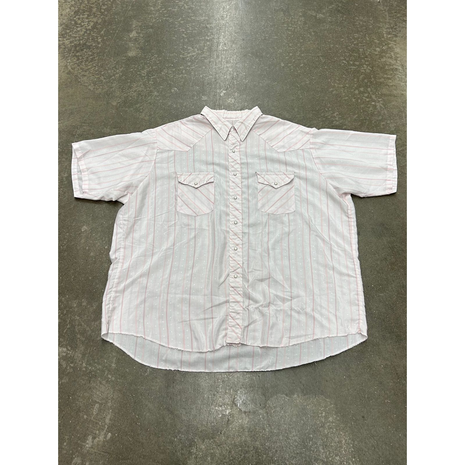 Wrangler Wrangler Pearl Snap Cropped Button-Up Y2K Shirt size 2XL Size US XXL / EU 58 / 5 - 1 Thumbnail