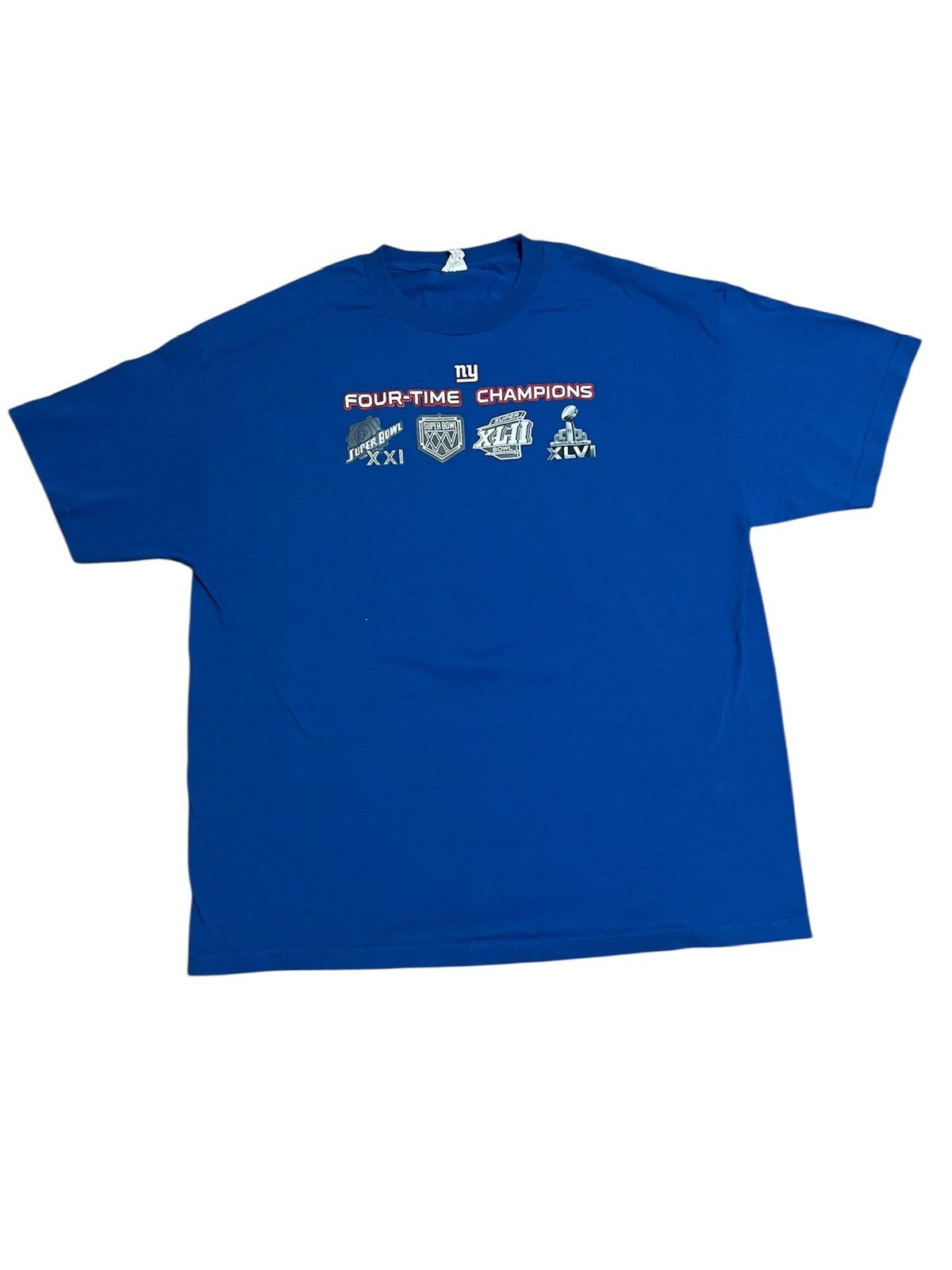 NFL *Vintage NY Giants Four-Time Champions T-Shirt* Size US XXL / EU 58 / 5 - 1 Thumbnail