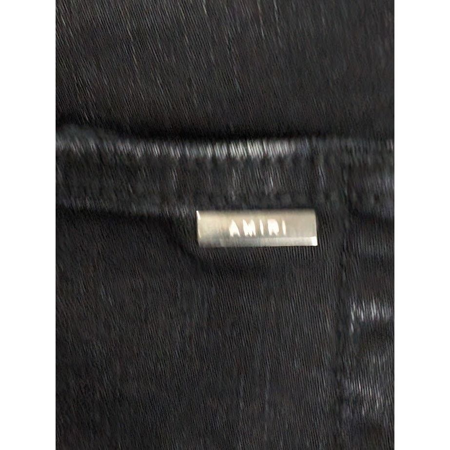 Amiri o1rshd1 Rainbow Paisley Thrasher Jeans in Aged Black Size US 34 / EU 50 - 19 Thumbnail