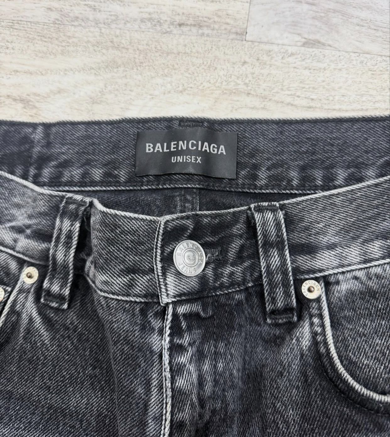Balenciaga Balenciaga SS23 Lost Tape Denim Black Gray Size US 31 - 5 Thumbnail