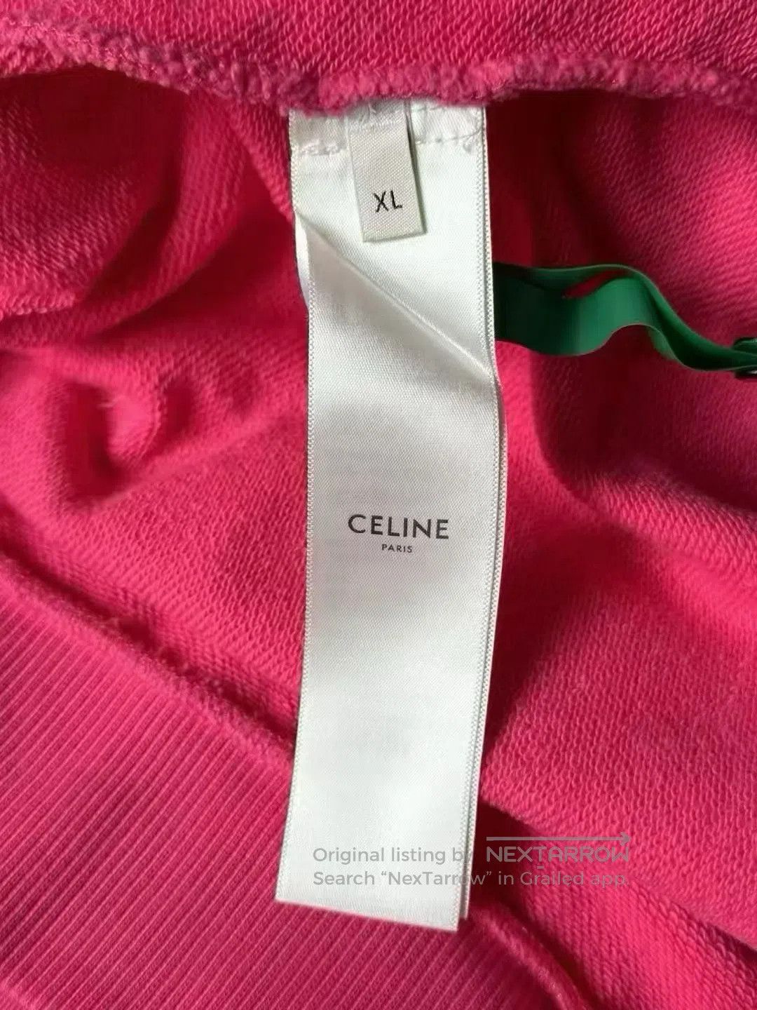 Celine CELINE Logo Embroidered Hoodie| Size US XL / EU 56 / 4 - 4 Thumbnail