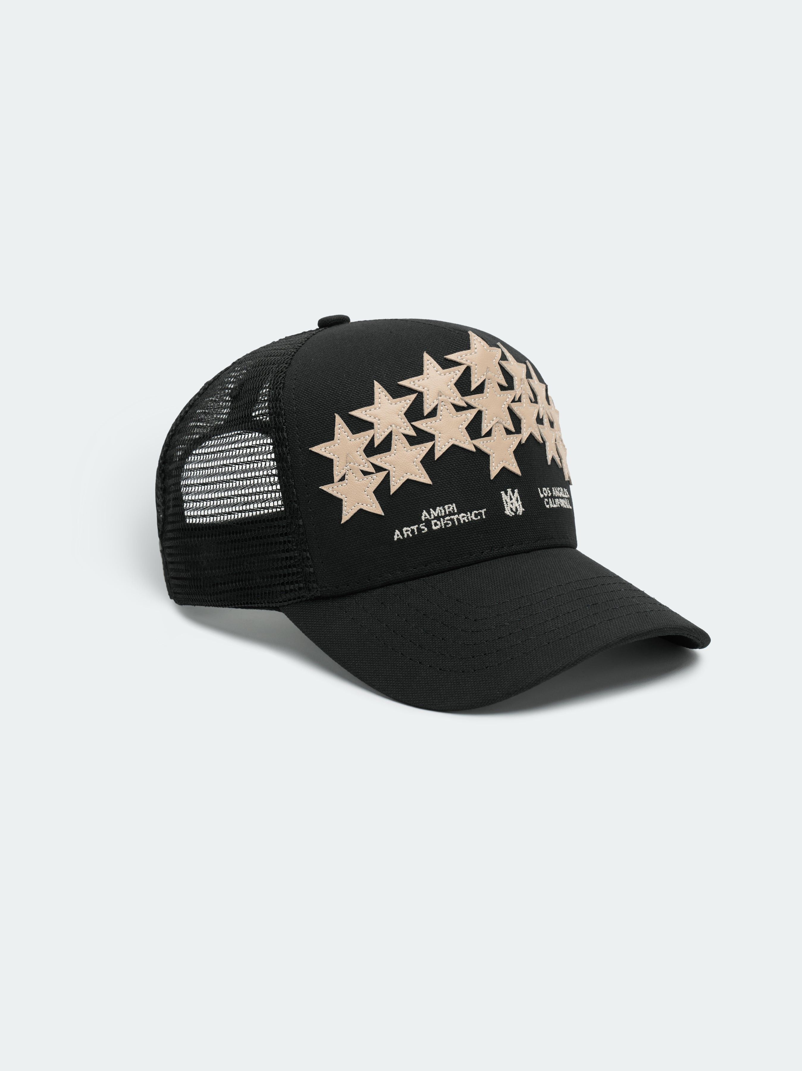 Amiri o1s1wg110725 Size: OS / Stars Trucker Cap / Hat in Black Size ONE SIZE - 2 Thumbnail