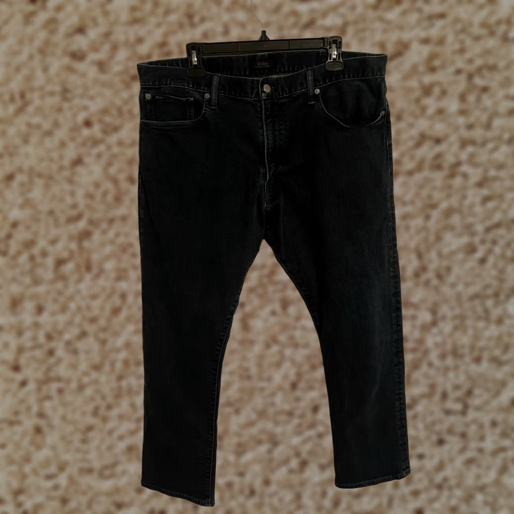 Polo Ralph Lauren Polo Ralph Lauren Hampton Relaxed Straight Wash Denim Jeans - Men's 38x30 Size US M / EU 48-50 / 2 - 1 Thumbnail