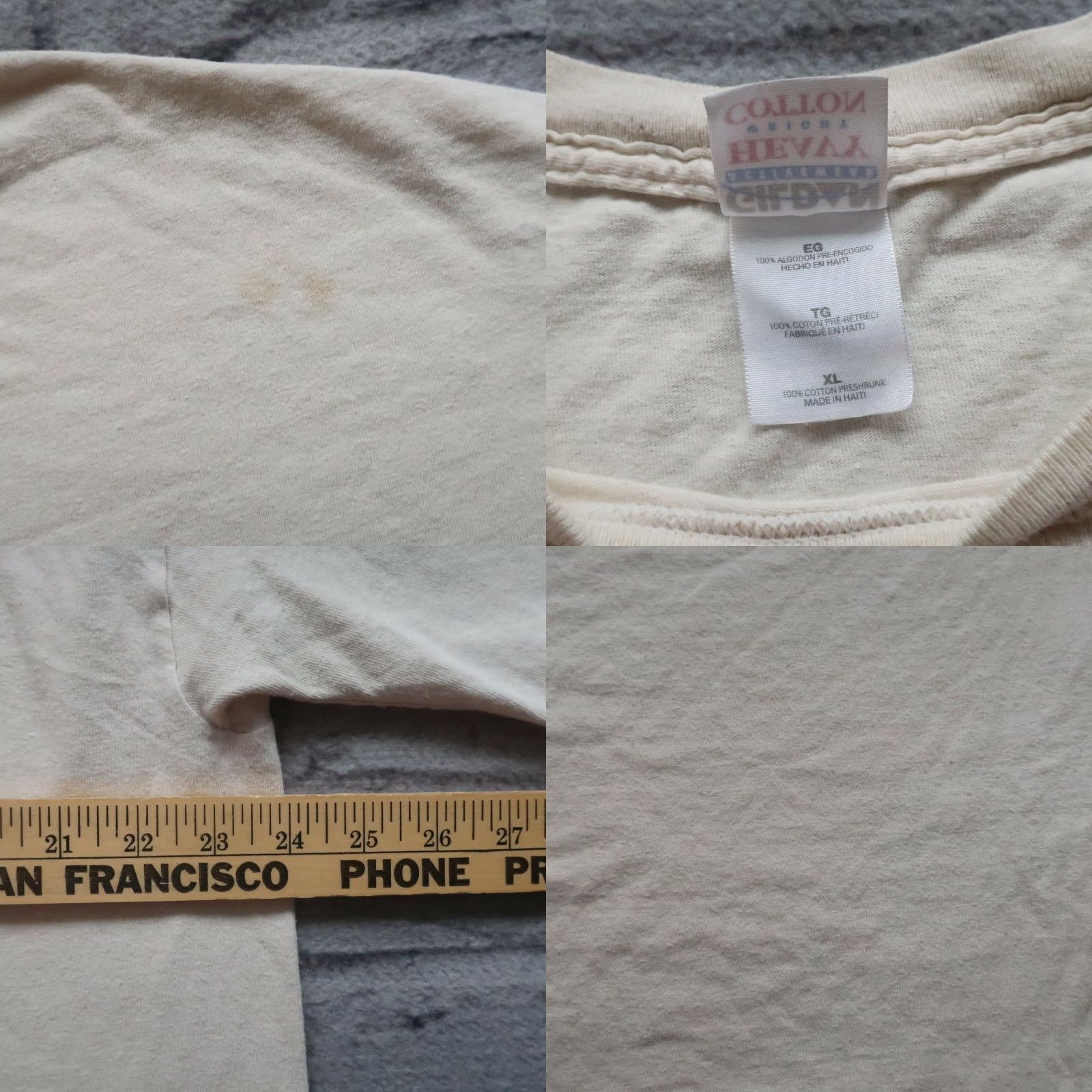 Gildan VINTAGE Borat Sexy Time Tshirt Mens T-Shirt XL Tan Movie Size US XL / EU 56 / 4 - 8 Thumbnail