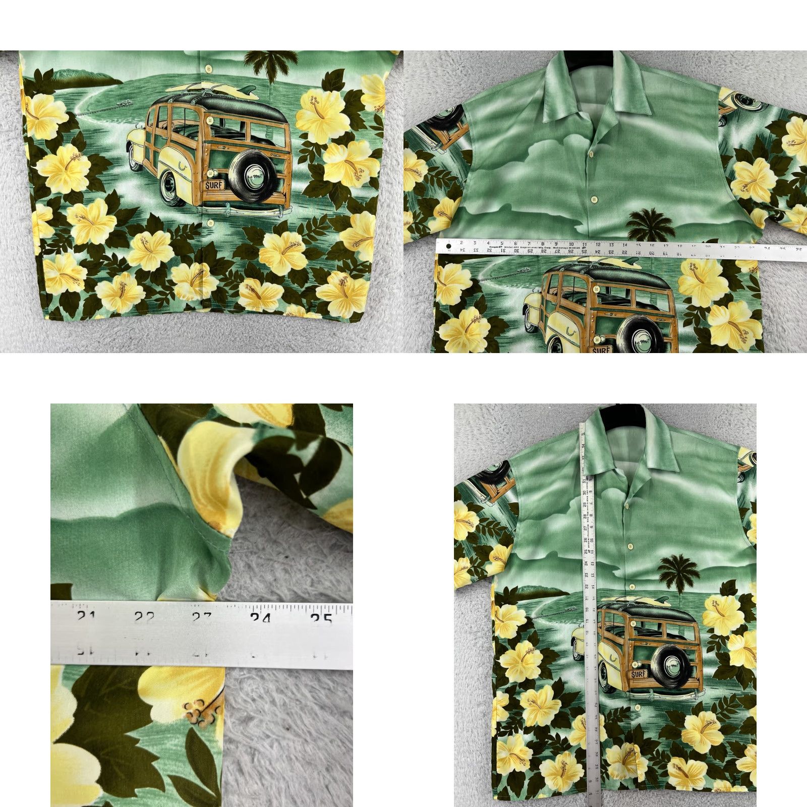 Vintage Big Brother Shirt Mens Large Green Floral Aloha Beach Hawaiian Vacation Resort Shirt Size US L / EU 52-54 / 3 - 8 Thumbnail