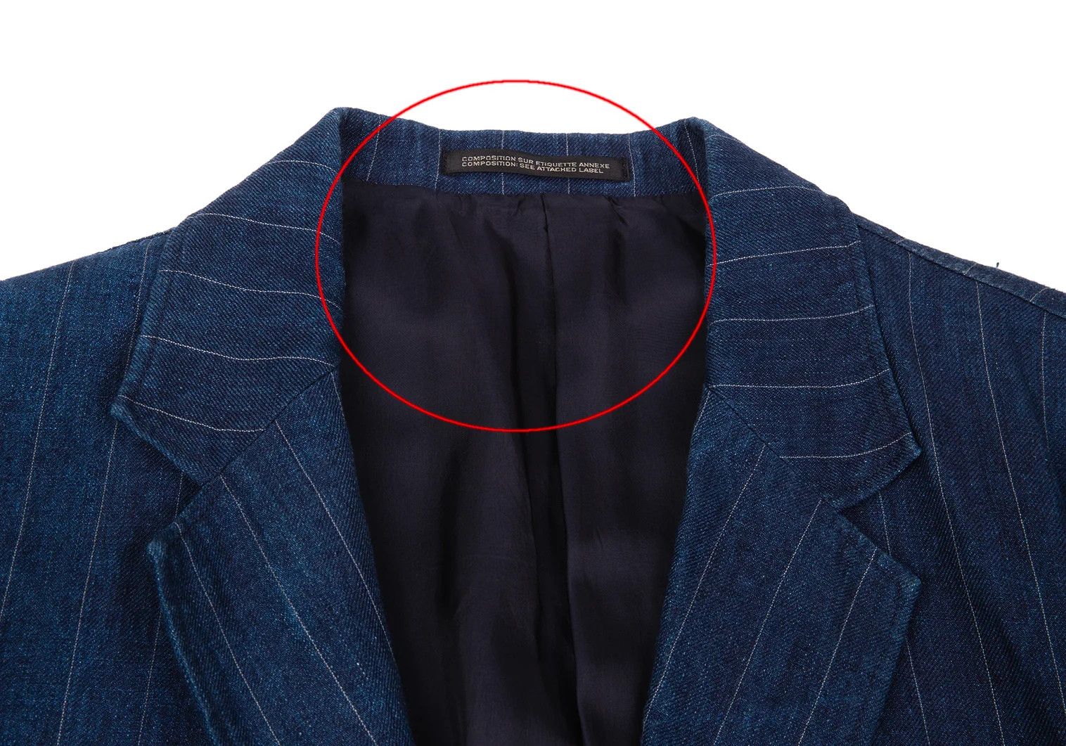 Yohji Yamamoto Yohji Yamamoto Indigo Dyed Linen Stripe Jacket Size US M / EU 48-50 / 2 - 3 Thumbnail