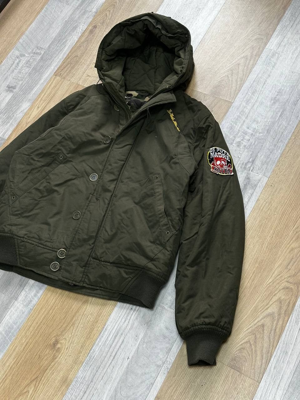 Vintage VINTAGE DE PUTA MADRE Military Bomber Y2K Avant GARDE Size US L / EU 52-54 / 3 - 1 Thumbnail