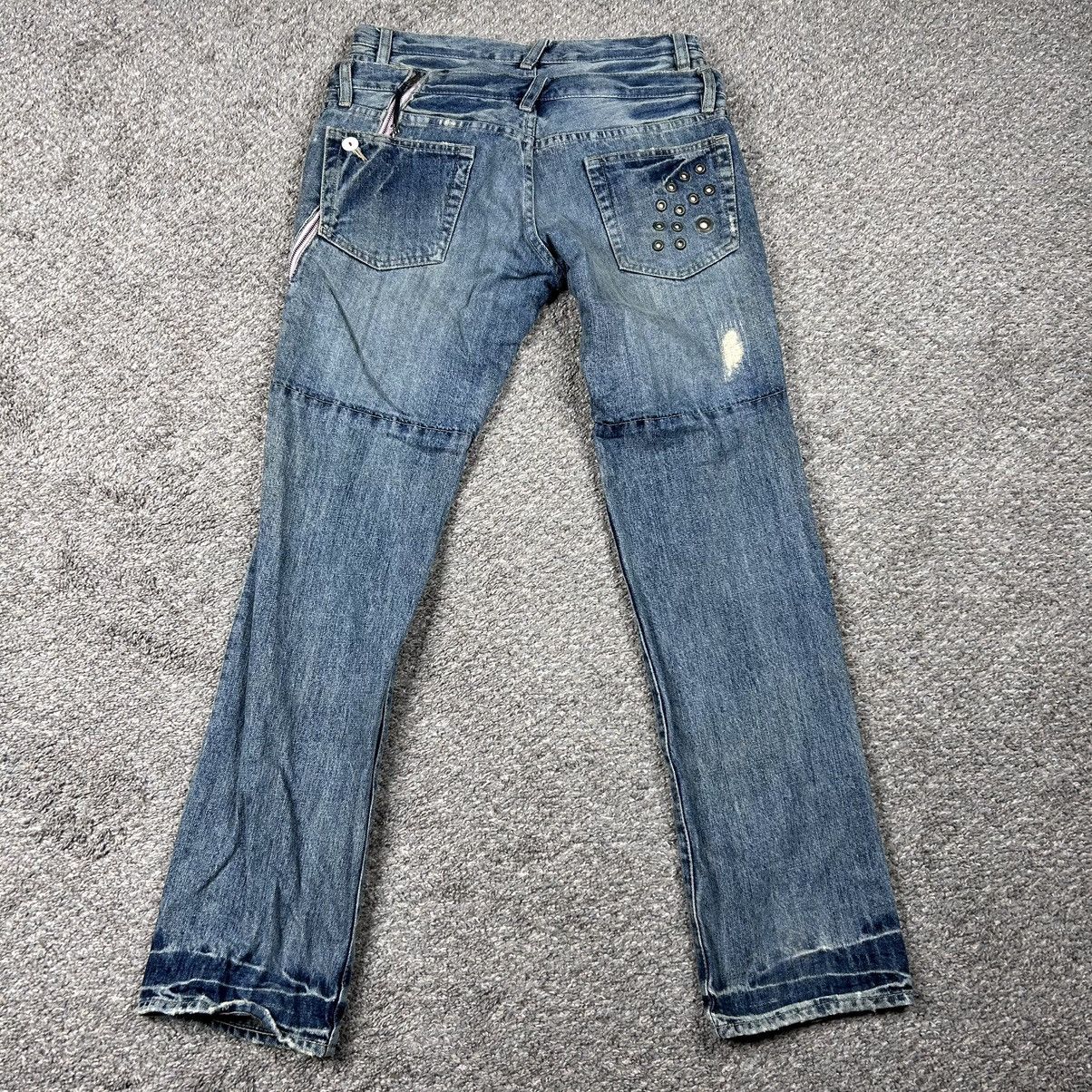 Japanese Brand × PPFM Ppfm double waist studded grunge jeans Size US 31 - 2 Thumbnail