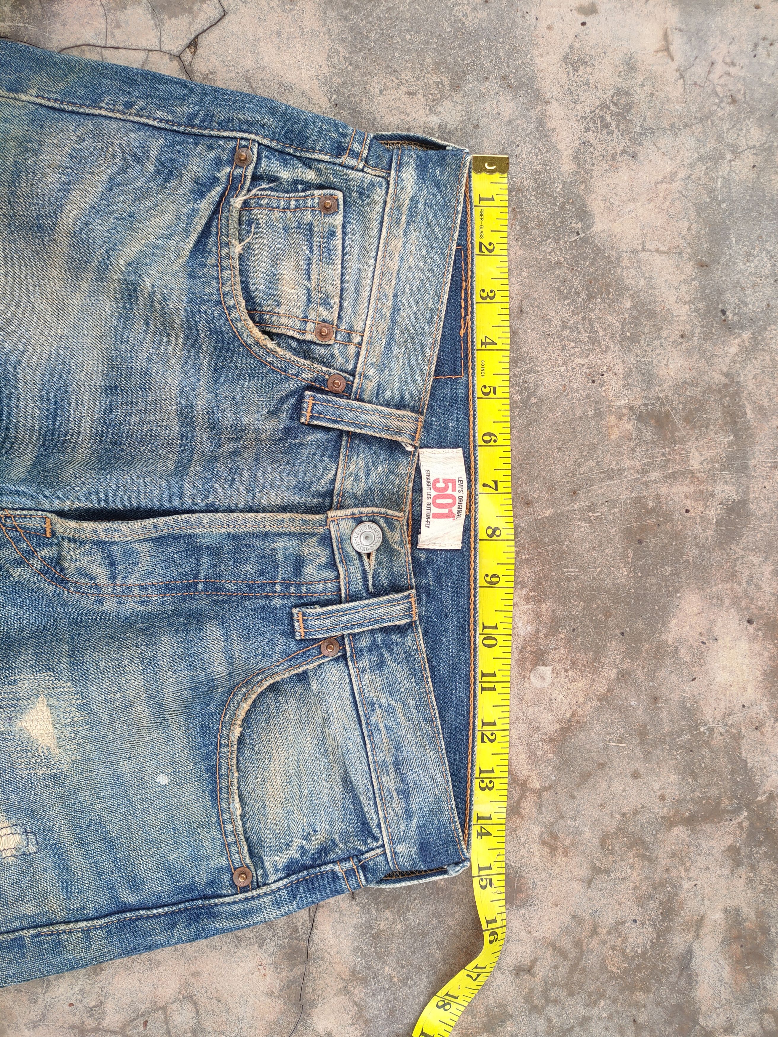 Levi's W29 VINTAGE LEVI'S 501 RUSTY FADED RIPPED JEANS DENIM PANTS Size US 29 - 9 Thumbnail