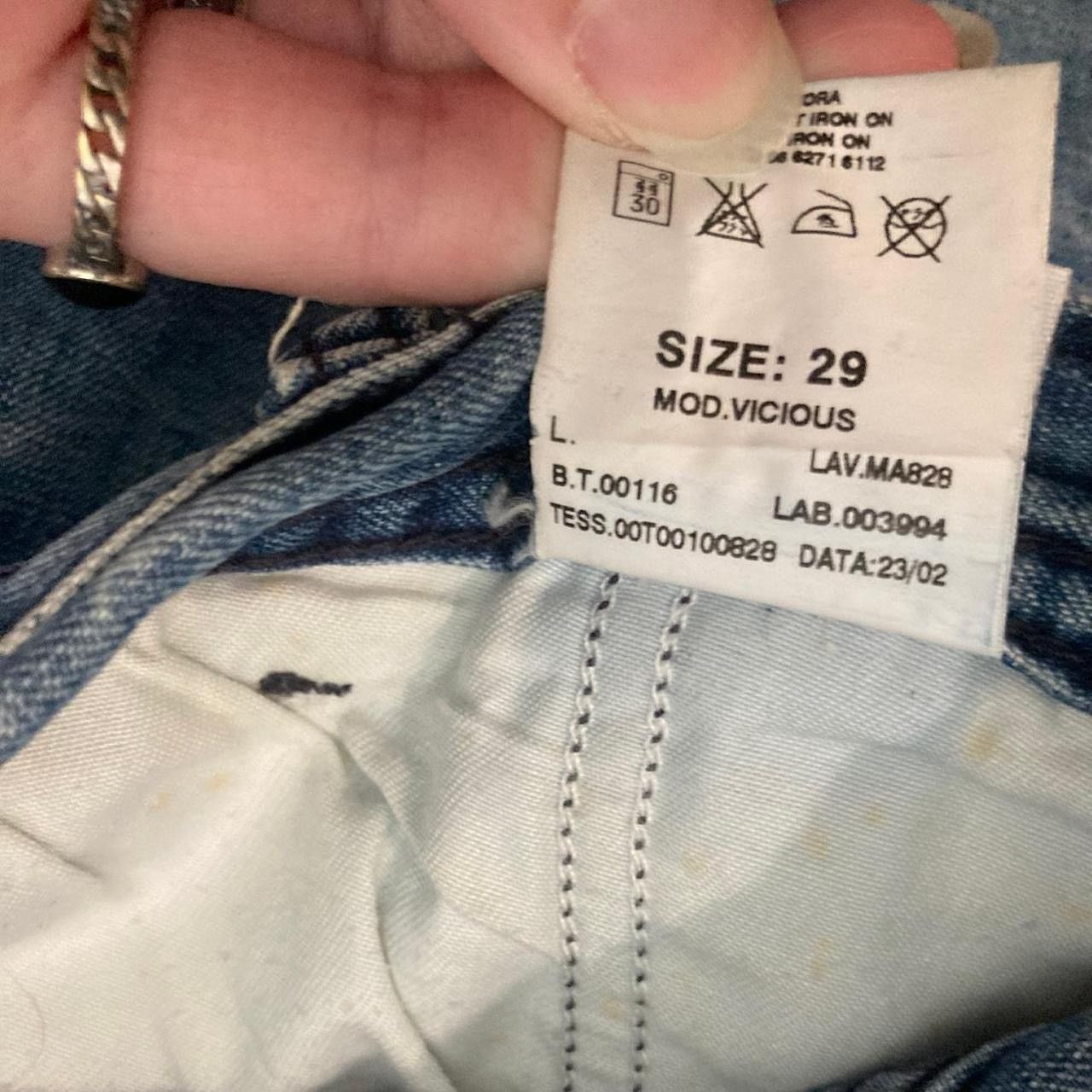 Diesel Diesel factory Deadstock VICIOUS no butt pockets flare jeans Size 29" - 4 Thumbnail