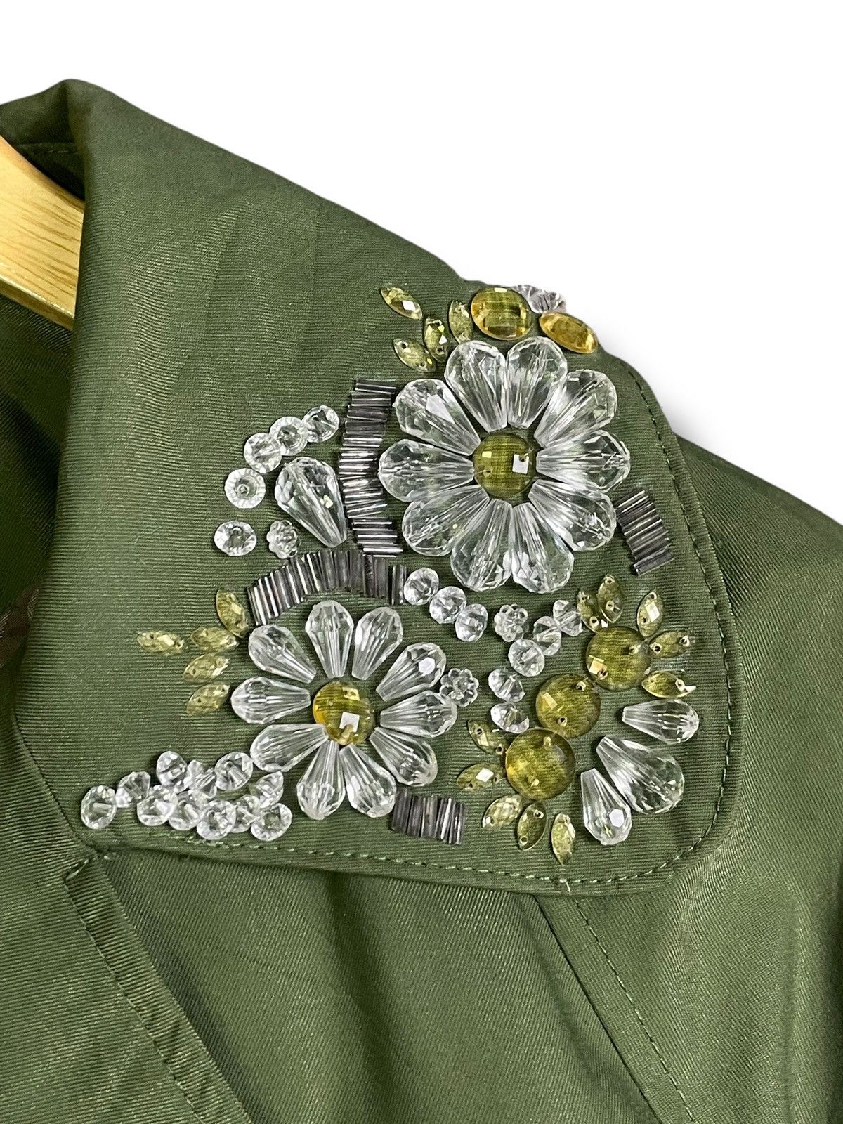 Designer × Japanese Brand × Vintage Embroidery Women Trench Coat Intrend (38) Size M / US 6-8 / IT 42-44 - 4 Thumbnail