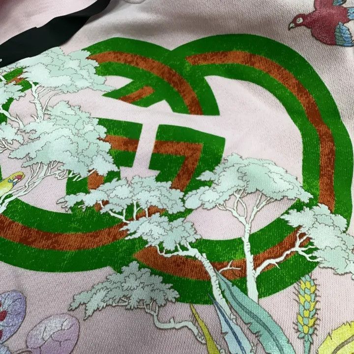 Gucci Gucci Pink Tiger Print Sweatshirt for Women-2507 Size L / US 10 / IT 46 - 7 Thumbnail
