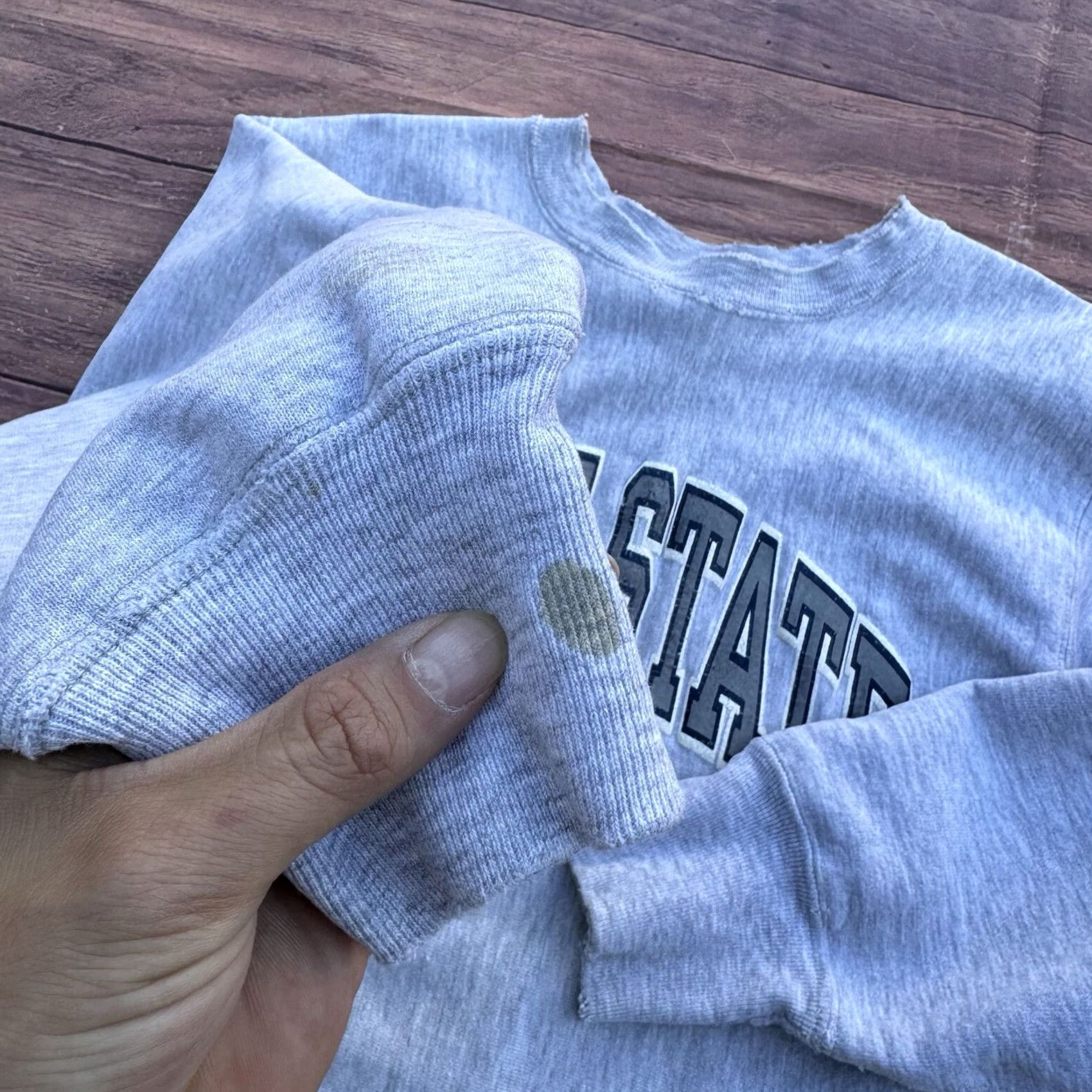 Champion VINTAGE Champion Penn State Reverse Weave Sweatshirt Mens XL Gray 90s Crew Neck Wrestling Size US XL / EU 56 / 4 - 7 Thumbnail
