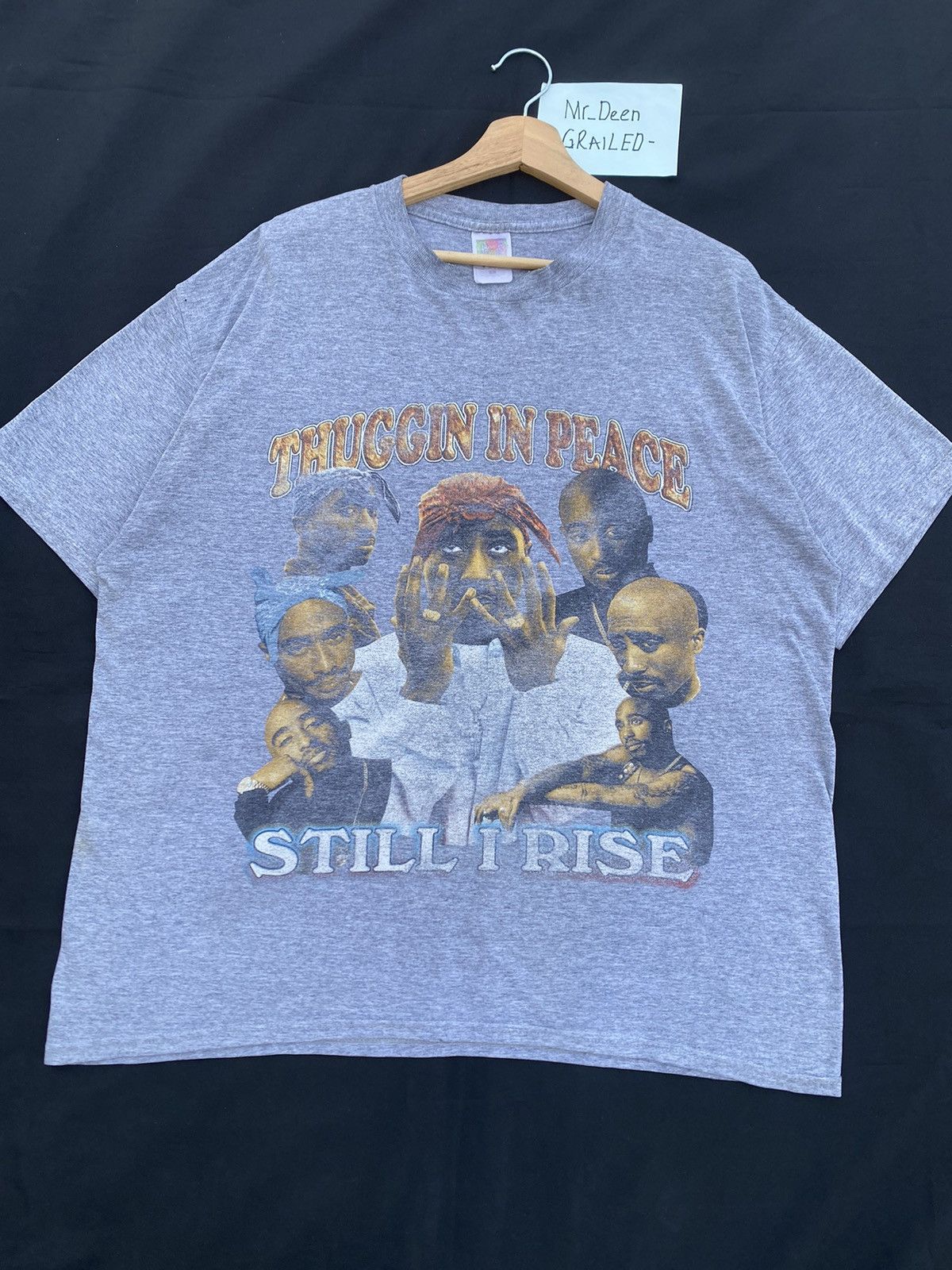 Rap Tees Vintage Tupac Shakur “Thuggin In Peace” Still I Rise Tee Size US L / EU 52-54 / 3 - 5 Thumbnail