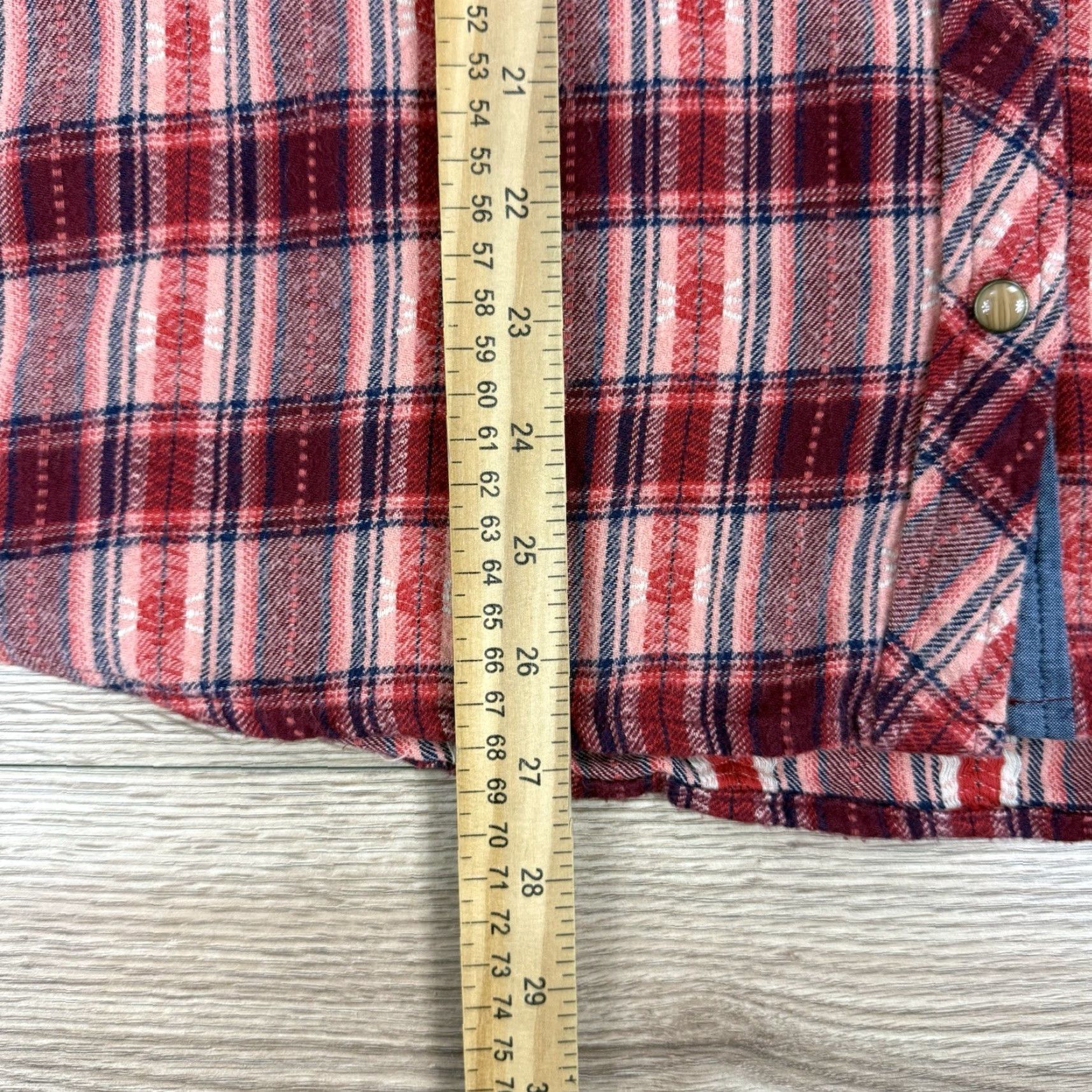 Vintage Natural Reflections Shirt Womens XL Red Plaid Western Snap Flannel Button-Up Size XL / US 12-14 / IT 48-50 - 5 Thumbnail