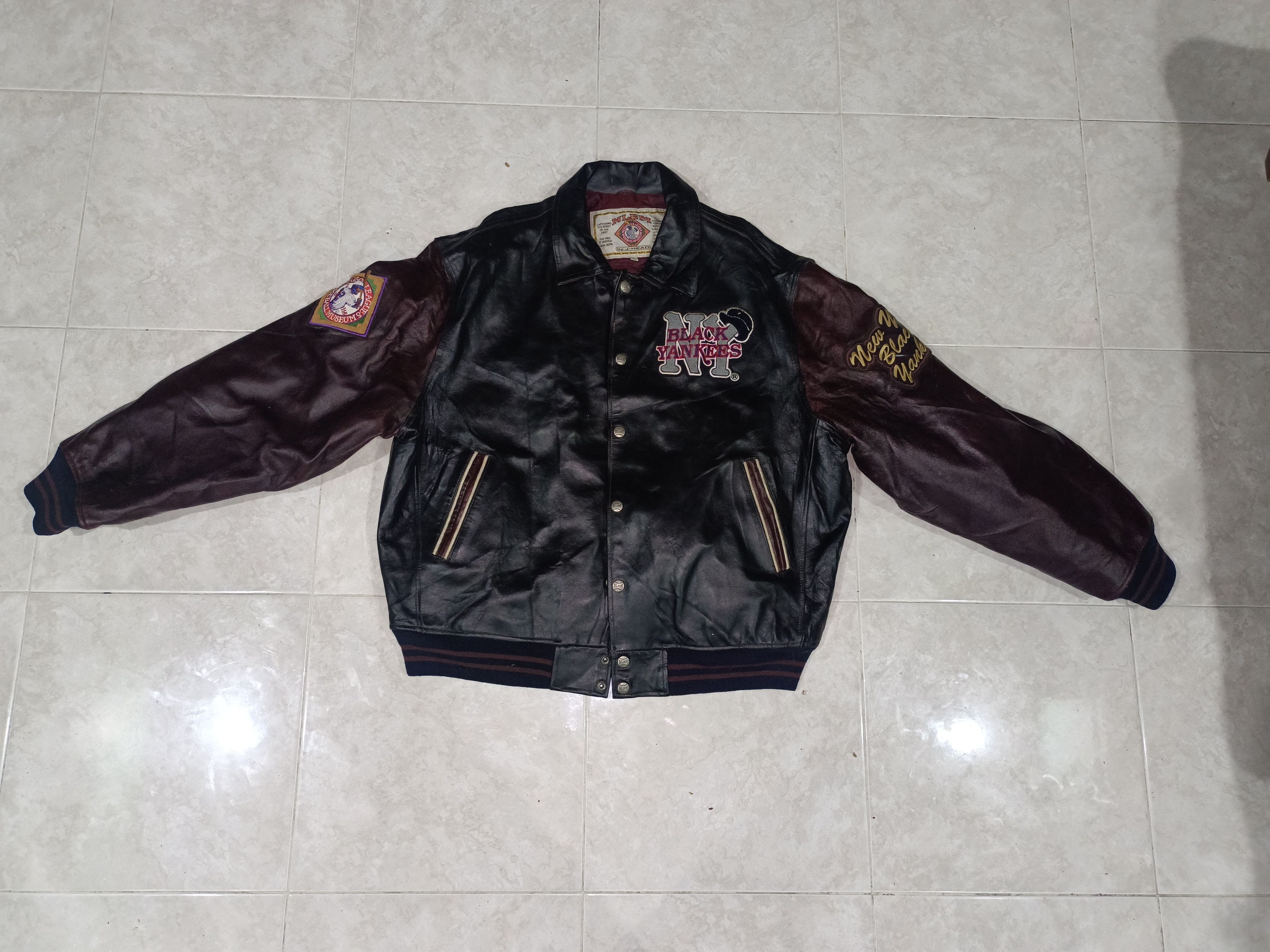 Vintage new York black Yankees leather jacket