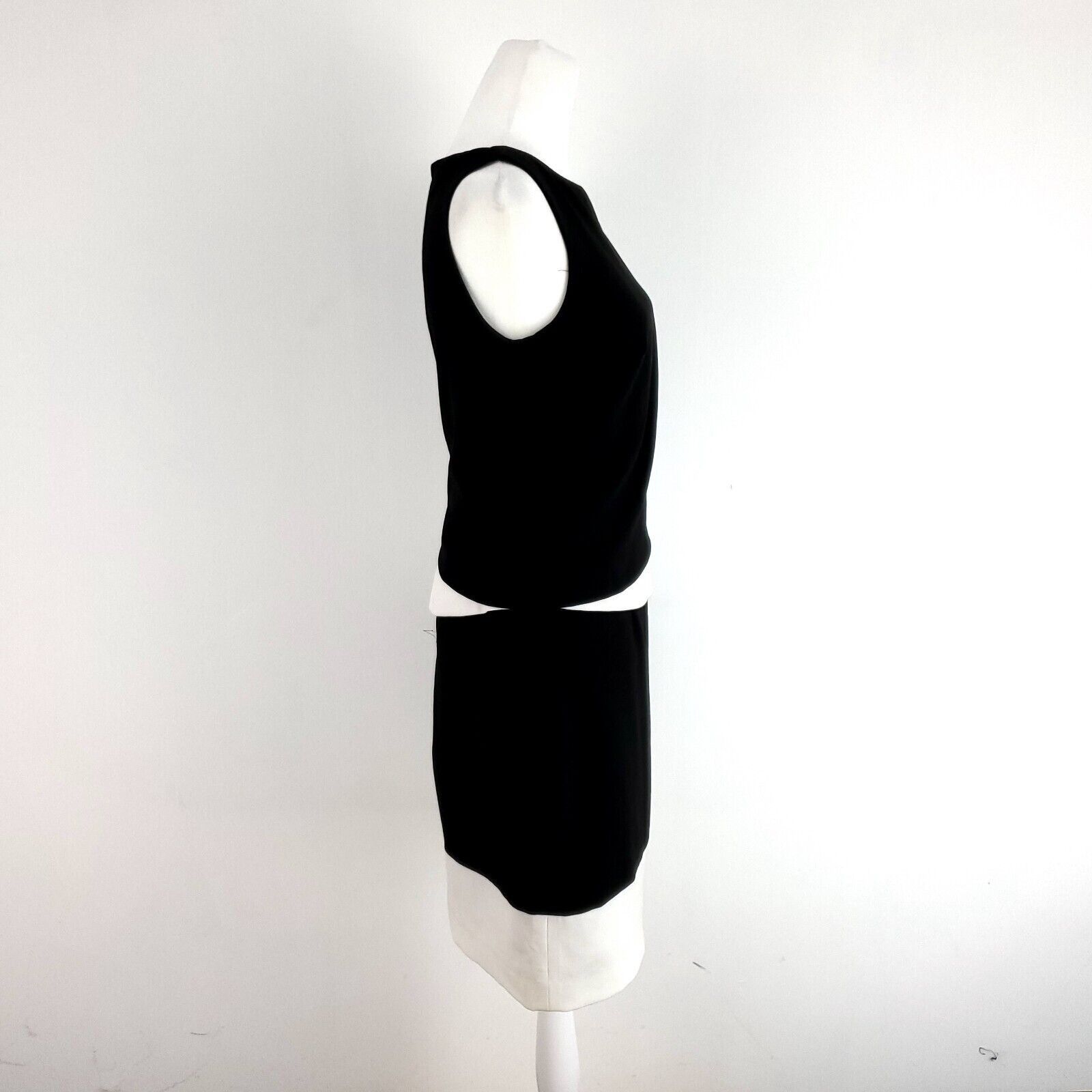 Lauren Ralph Lauren Lauren Ralph Lauren Size 4 Black White Sheath Dress Polyeste Size S / US 4 / IT 40 - 5 Thumbnail