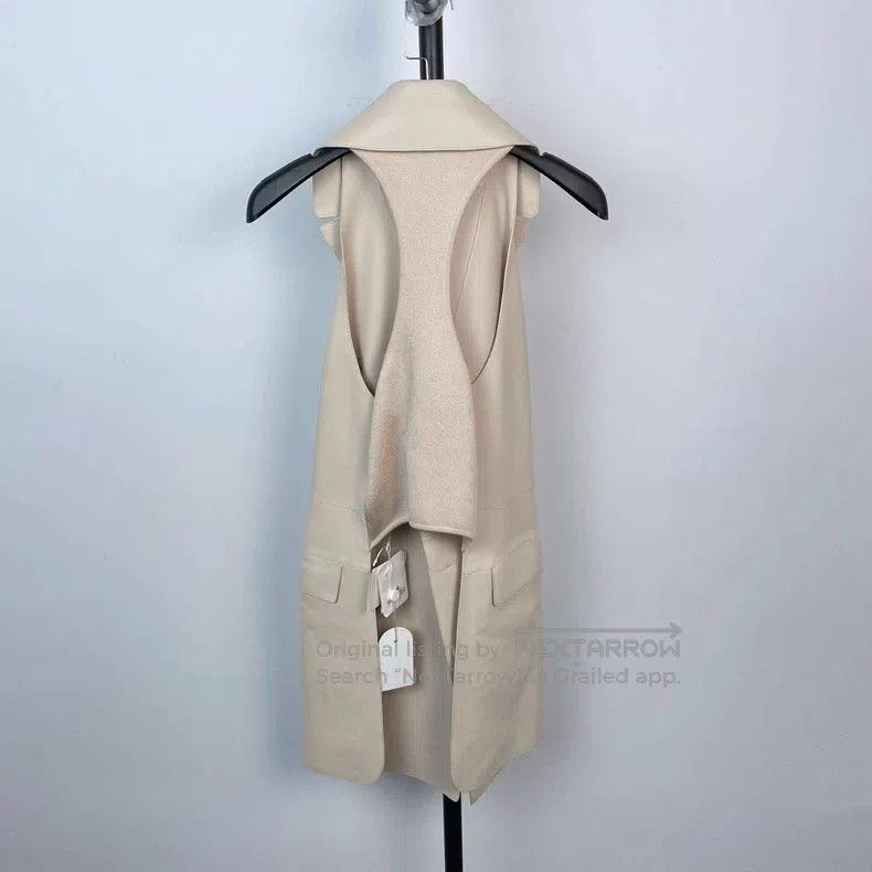 Hermes Hermes Full Leather Vest White Size XXS / US 00 / IT 34 - 2 Thumbnail