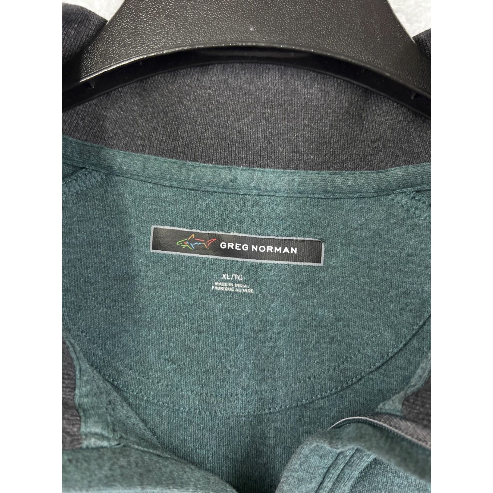 Vintage Greg Norman Mens Casual Shirt XL Green 1/4 Zip Lightweight Cotton Blend Sweater Pullover Size US XL / EU 56 / 4 - 3 Thumbnail