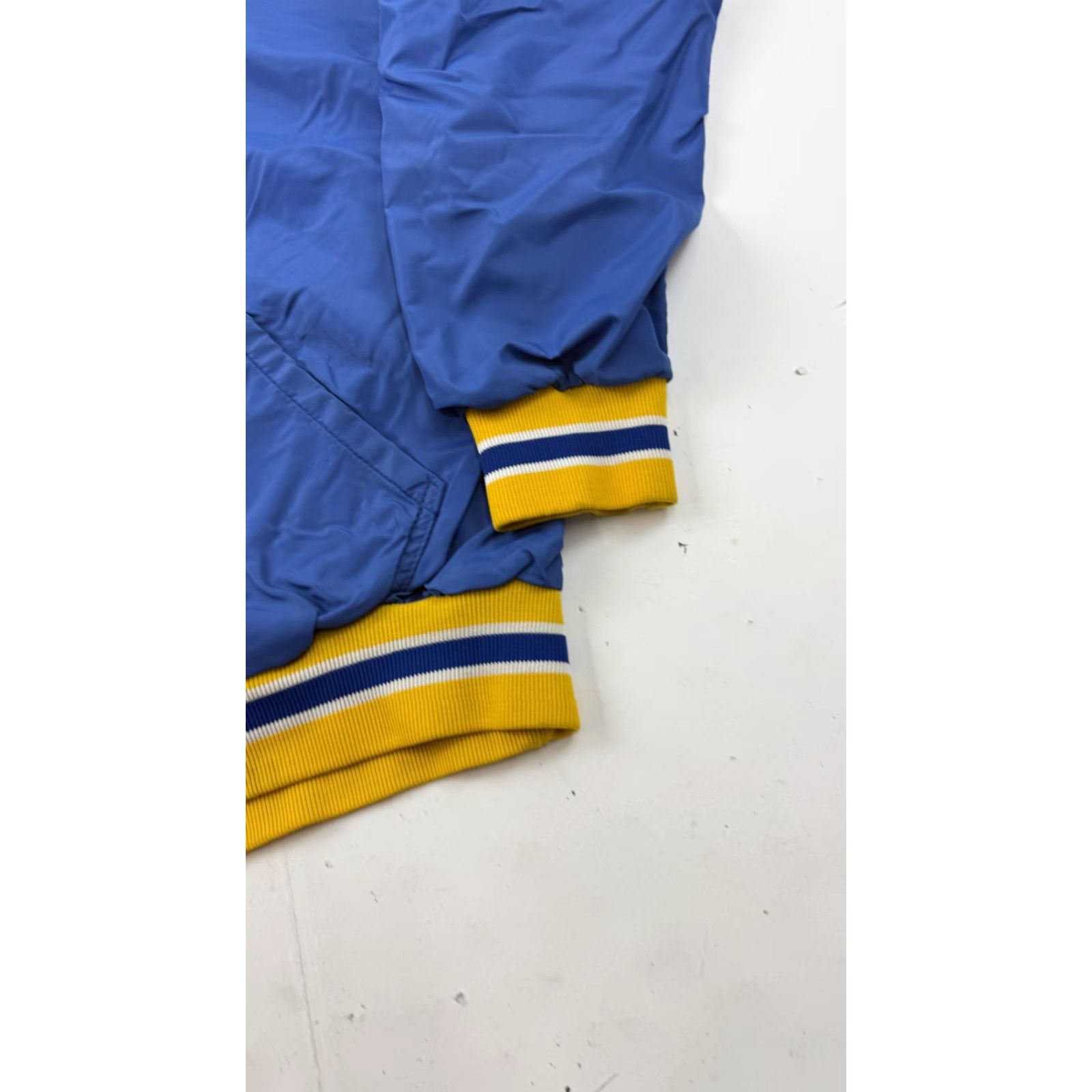 Russell Athletic VINTAGE Russell Athletic Jacket Mens M Blue Hooded 1/2 Zip Striped 90s Windbreaker Casual Activewear Mens Size US M / EU 48-50 / 2 - 2 Thumbnail
