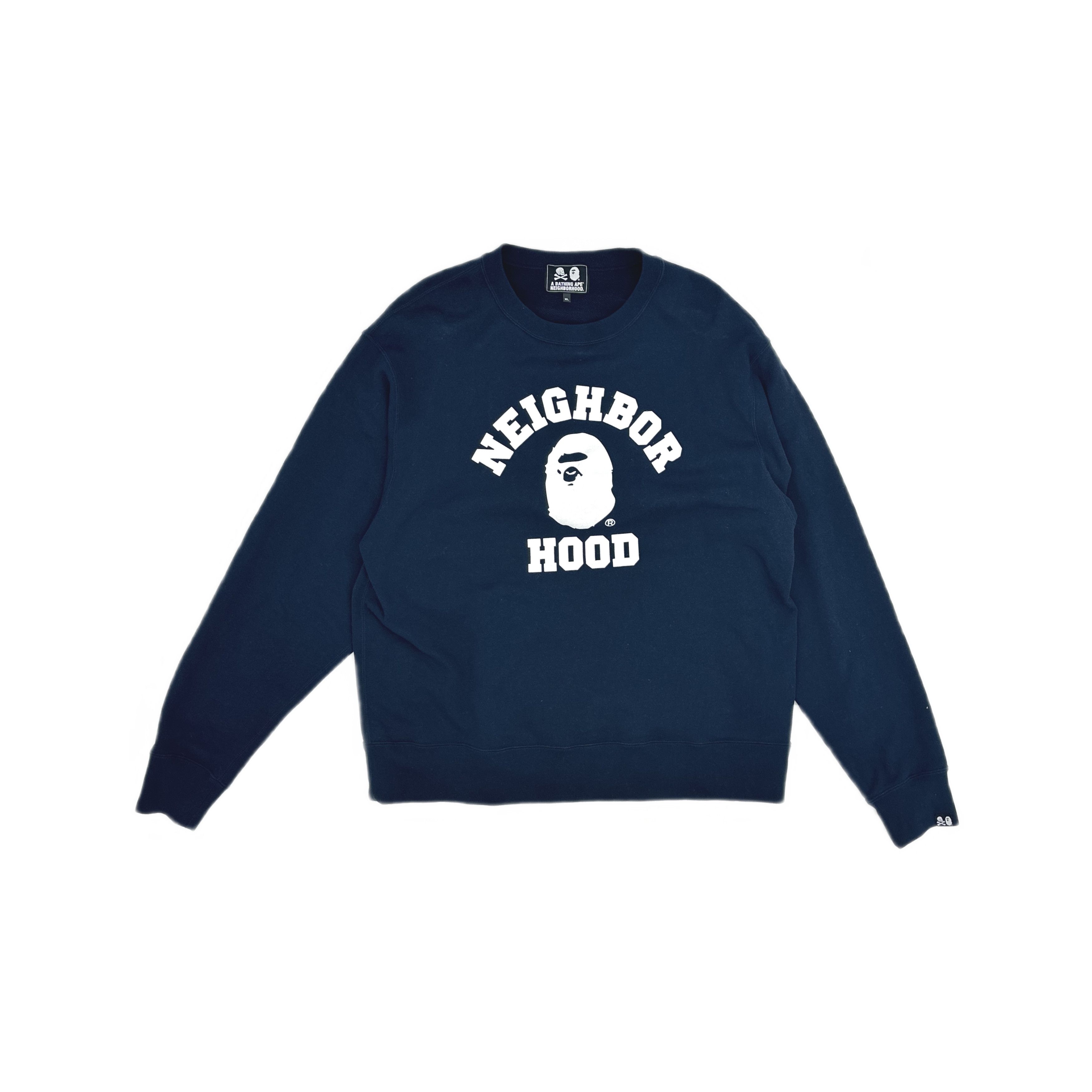 Bape A Bathing Ape x Neighborhood Logo Sweatshirt XL Size US XL / EU 56 / 4 - 1 Thumbnail