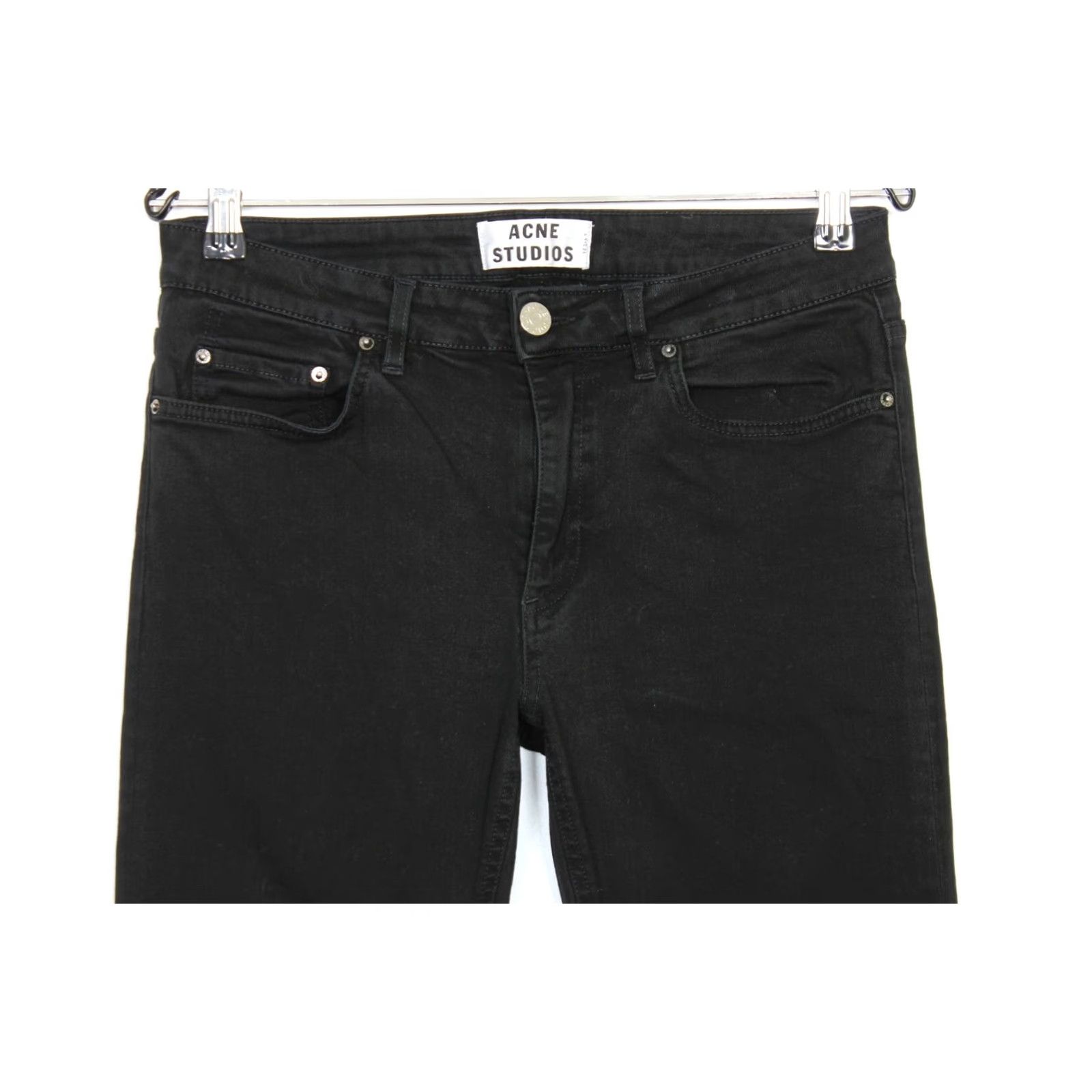 Acne Studios ACNE STUDIOS SKIN 5 BLACK Slim Skinny Stretch Jeans Women Size 30 W30 L34 DZ038 Size 30" / US 8 / IT 44 - 4 Thumbnail