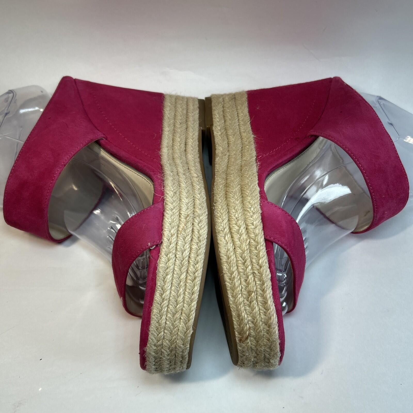 Other Jessica Simpson Perfectly Pink Lux Suede Wedge Sandal Size 8 Size US 8 / IT 38 - 5 Thumbnail