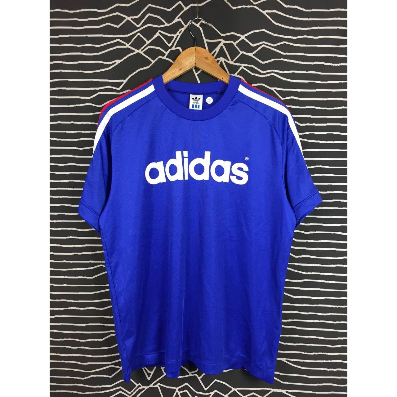 Adidas × Vintage Vtg 90s Adidas Descente Three Stripes Made In Japan Jersey Size US M / EU 48-50 / 2 - 1 Thumbnail