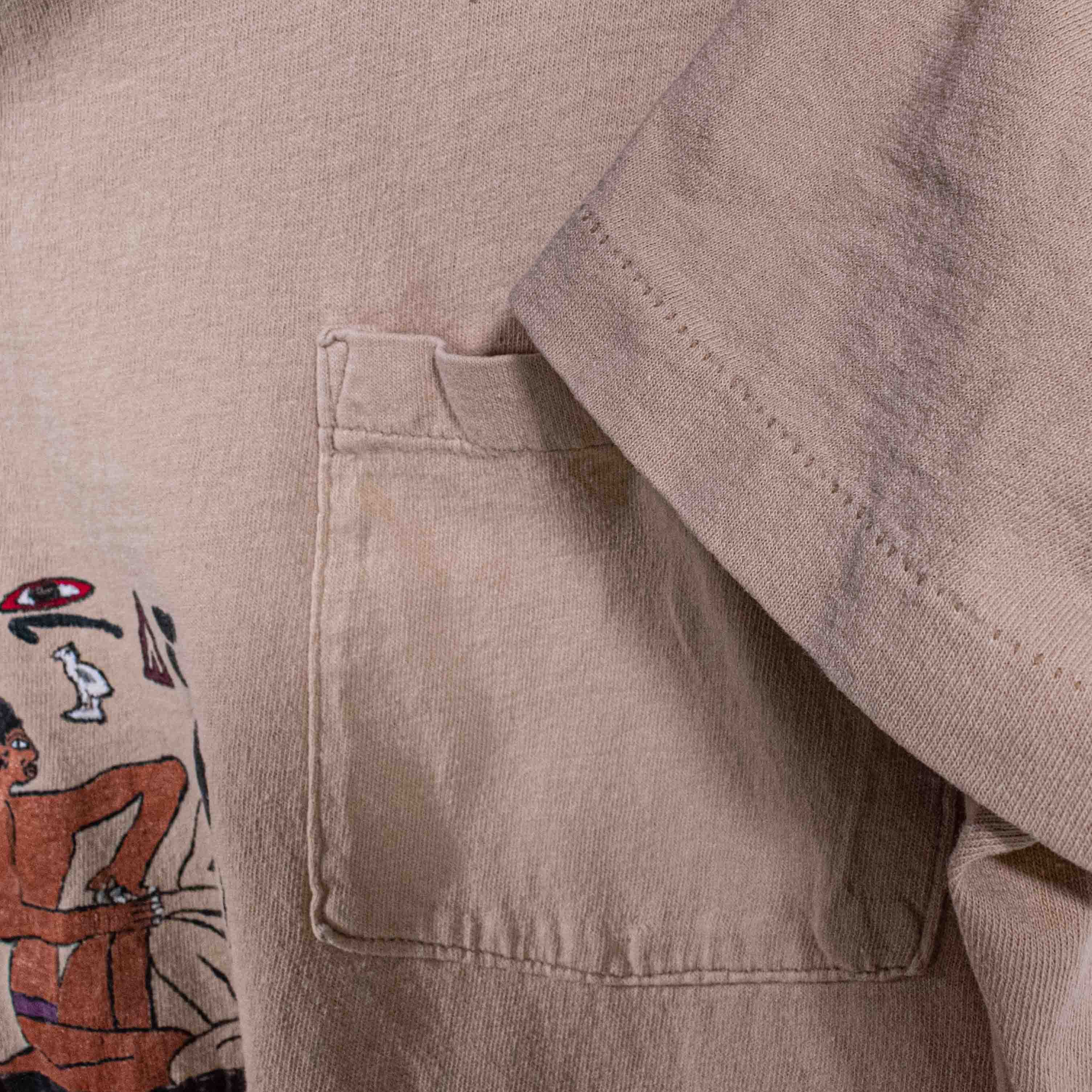 Other Egyptian Hieroglyphics Hanes Pocket T-Shirt VTG 70s 80s Size US L / EU 52-54 / 3 - 9 Thumbnail