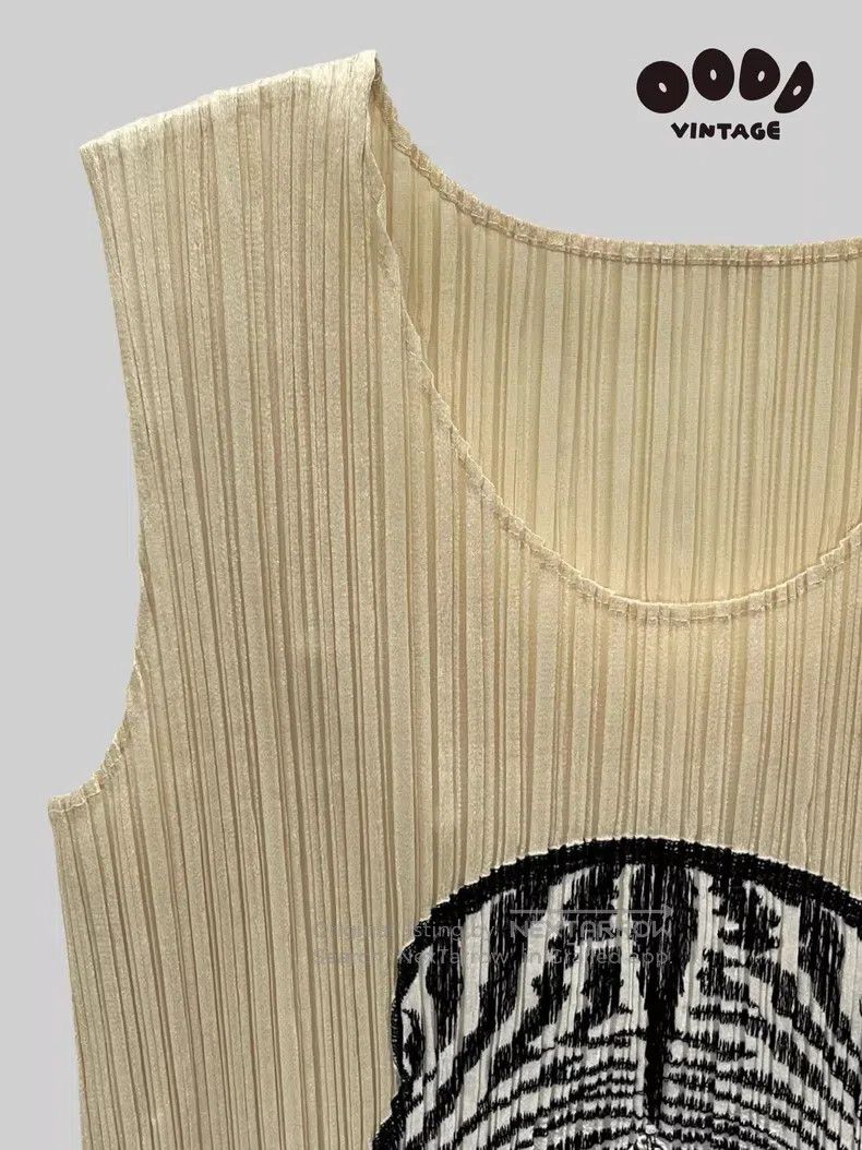 Issey Miyake Issey Miyake Zebra Stripe Tassel Ruffle Sleeveless Top Size L / US 10 / IT 46 - 5 Thumbnail