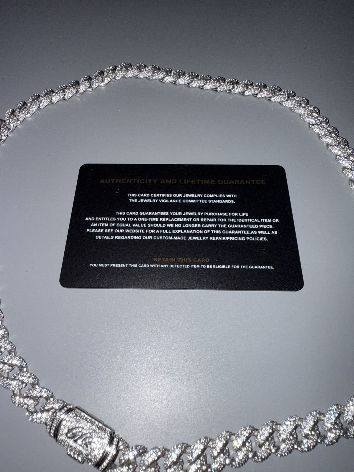 Other GLD Diamond Cuban Chain in White Gold - 8.5mm Size ONE SIZE - 8 Thumbnail