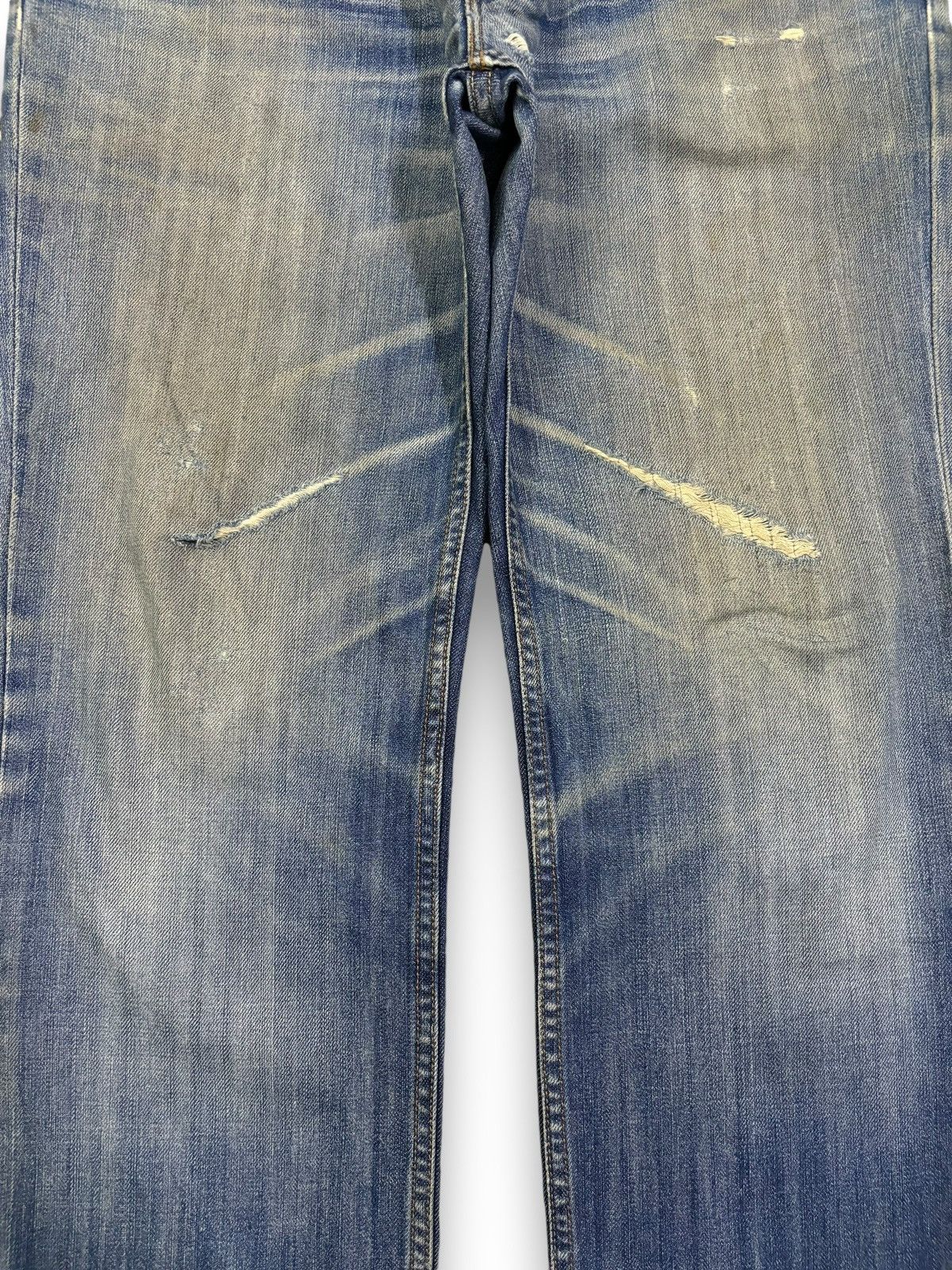 Levi's Vintage Clothing Vintage Levis 502 Mud Wash Straight Leg Distressed Jeans Size US 32 / EU 48 - 8 Thumbnail
