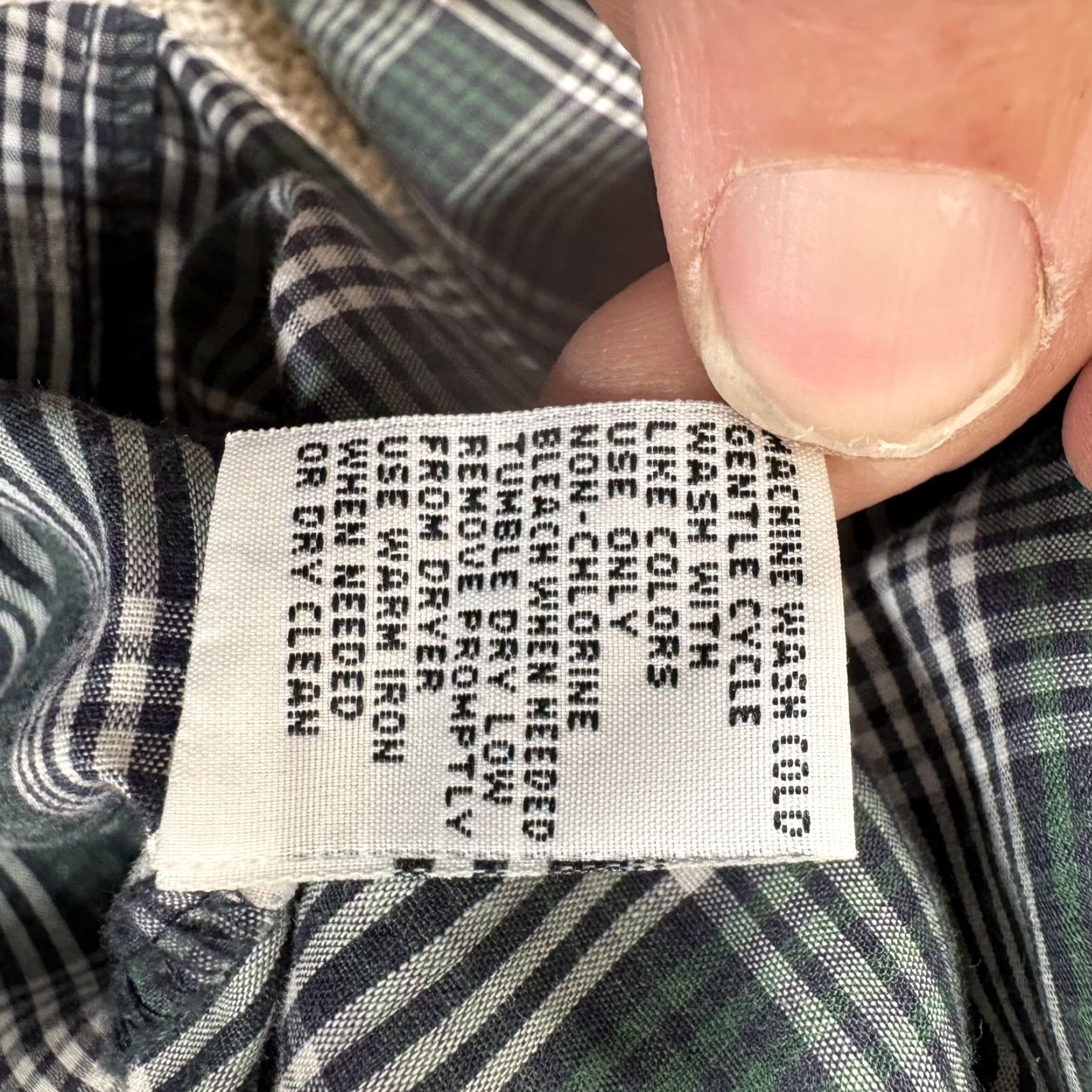Bugle Boy VINTAGE Bugle Boy Shirt M Green Blue Plaid Button Down Long Sleeve Mens Size US M / EU 48-50 / 2 - 7 Thumbnail