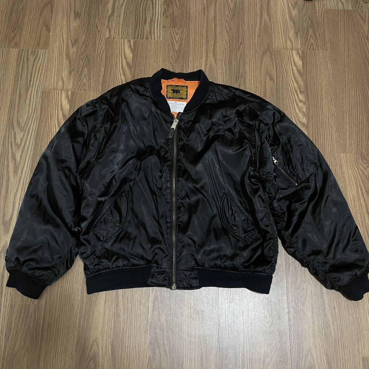 Vintage Vintage reversible black and orange bomber jacket Size US XXL / EU 58 / 5 - 1 Thumbnail