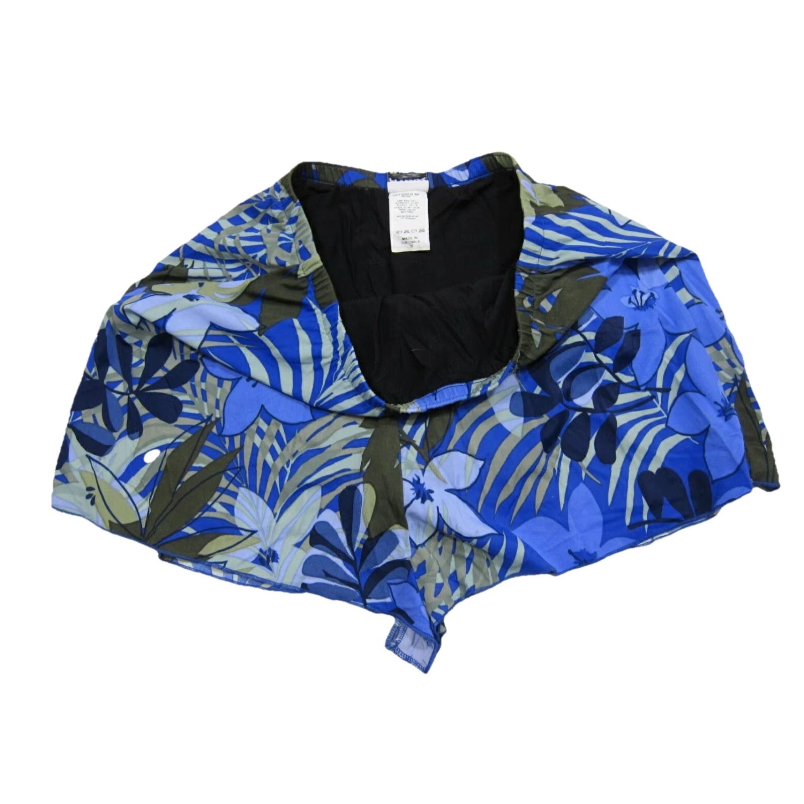 Jantzen VINTAGE Jantzen Classics Blue Green Hawaiian Floral Stretch Flowy Lined Short L Size 28" / US 6 / IT 42 - 5 Thumbnail