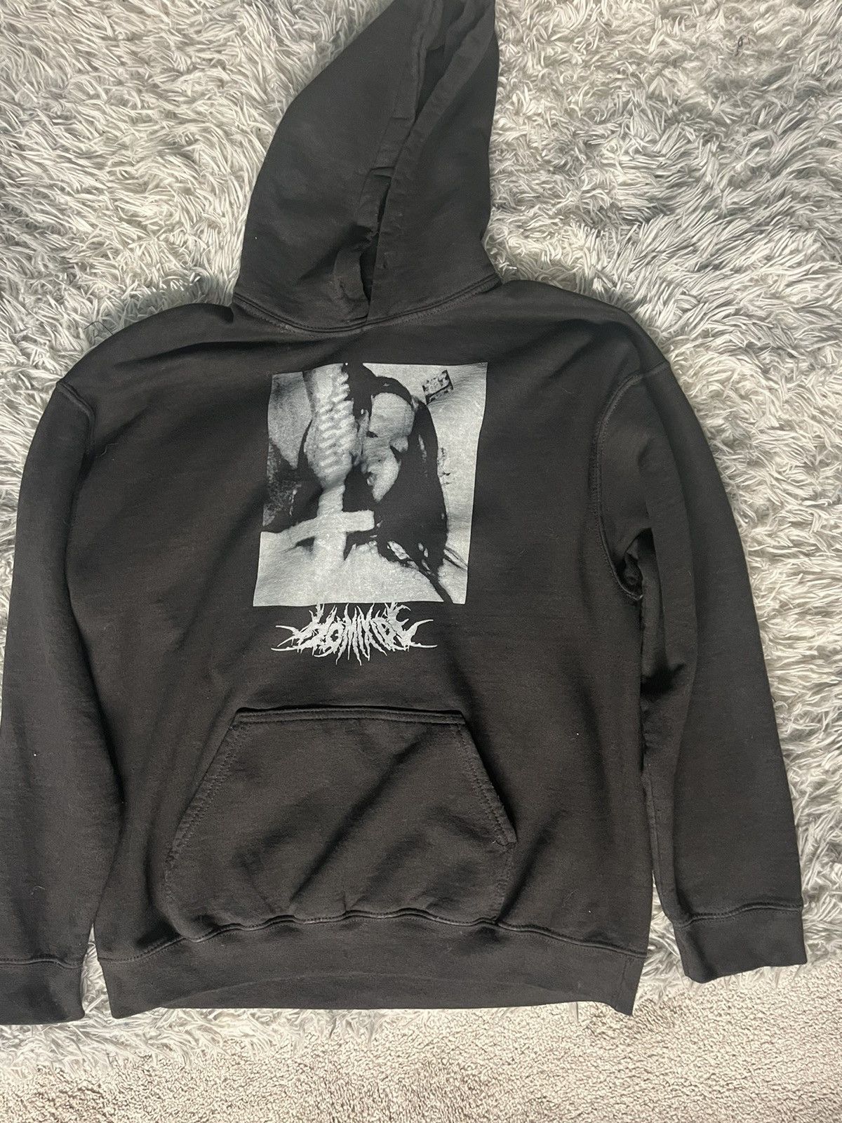 image of Destroy Lonely x Ken Carson Homixide Gang Lifestyle Hoodie in Black, Men's (Size Medium)