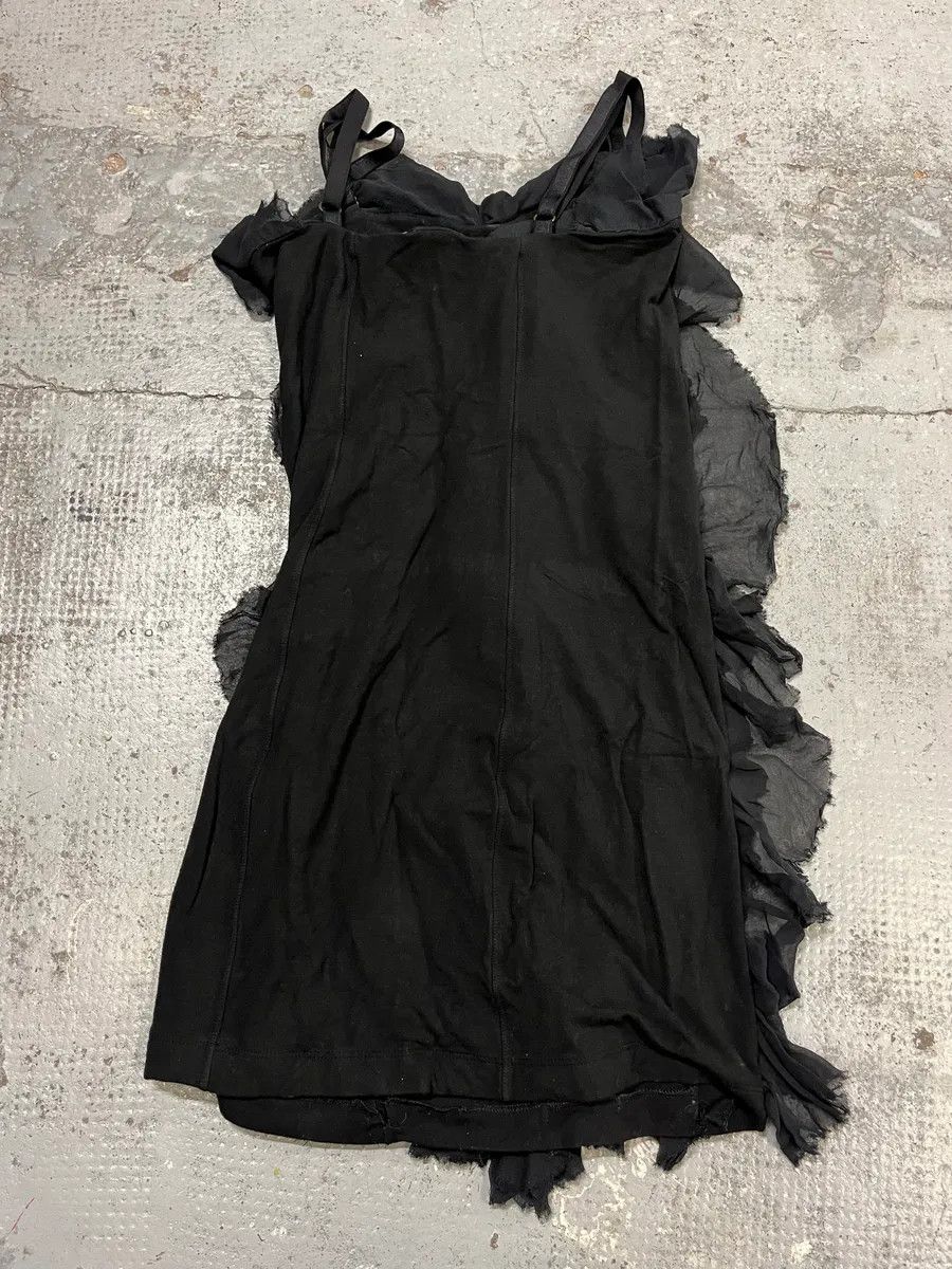 Vintage 2000s Plein Sud Black Layered Ruffle Mini Dress Size S / US 4 / IT 40 - 6 Thumbnail