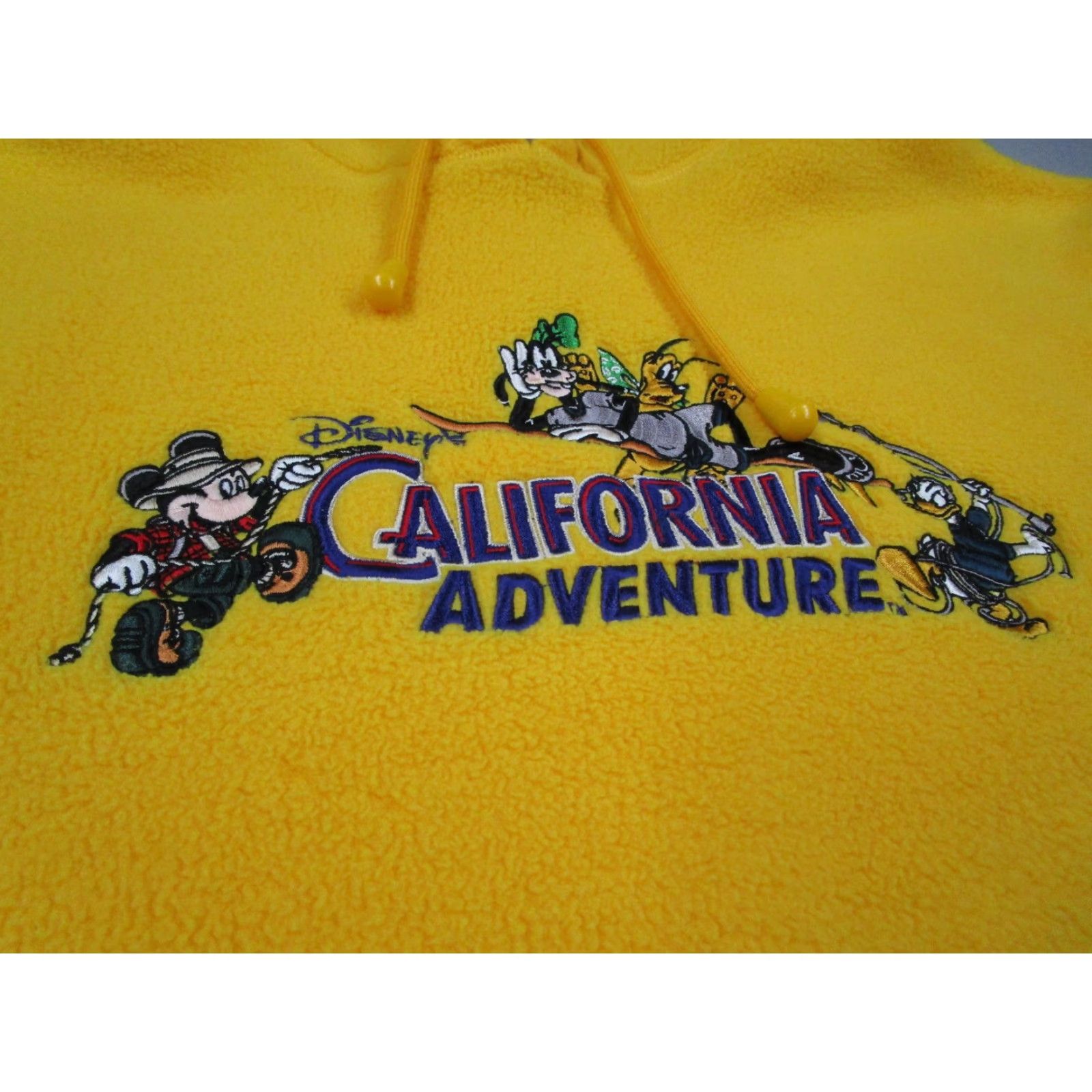 Disney Disney California Adventure Hoodie Mens Large Fleece Mickey Goofy Embroidered Size US L / EU 52-54 / 3 - 2 Thumbnail