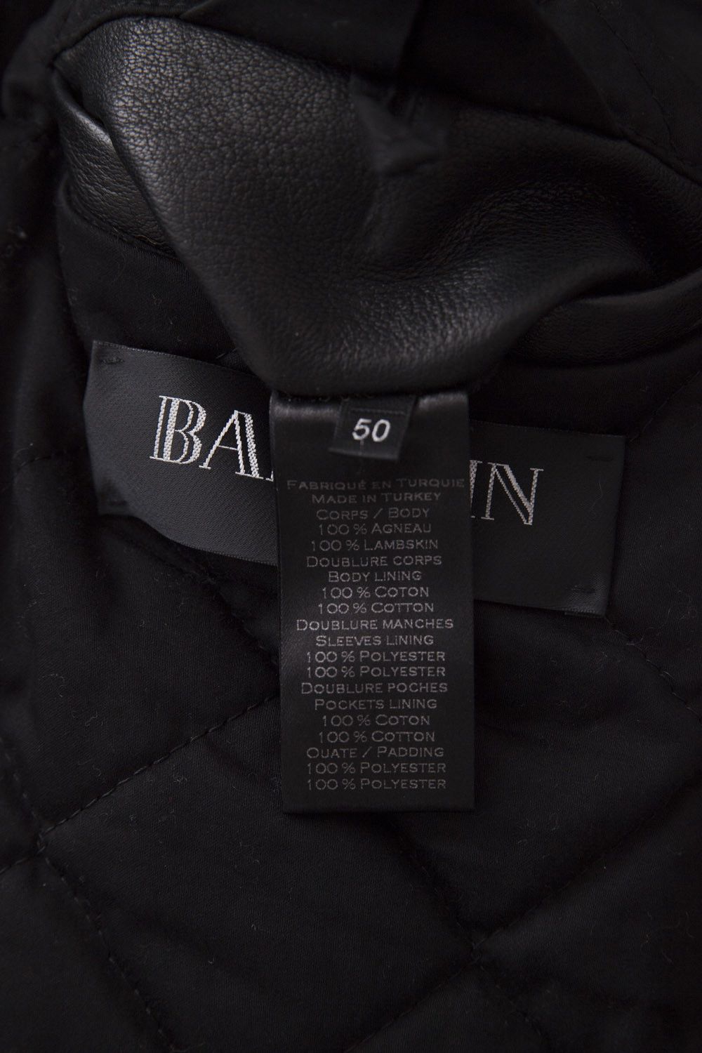 Balmain AW13 black leather biker jacket Size US M / EU 48-50 / 2 - 10 Thumbnail