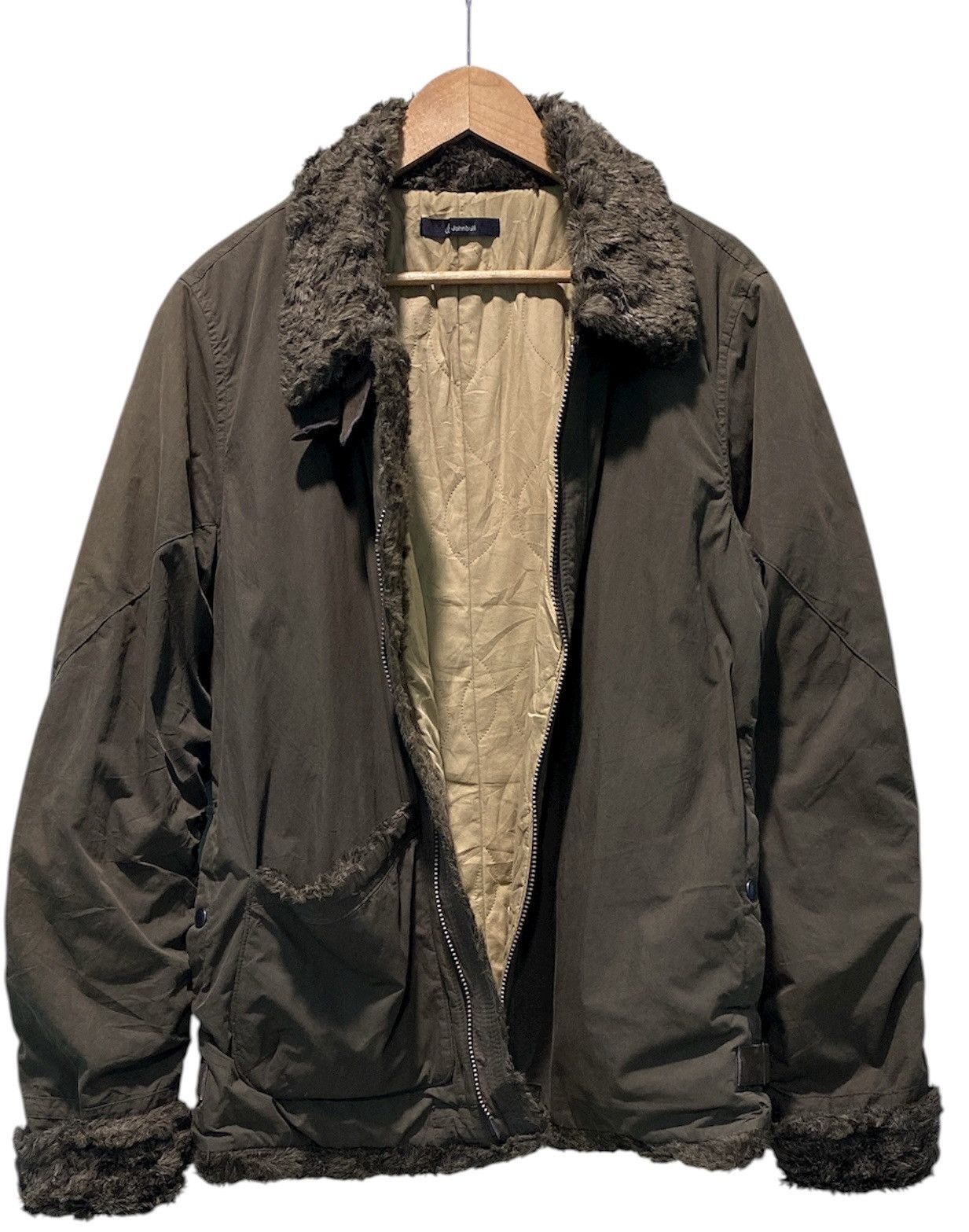 Johnbull Vintage 90's John Bull Kojima Japan B3 Style Faux Fur Jacket Size US L / EU 52-54 / 3 - 3 Thumbnail