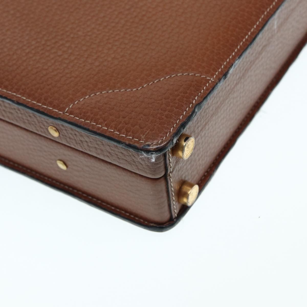 Loewe LOEWE Anagram Attache Case Trunk Leather Brown Gold Size ONE SIZE - 15 Thumbnail