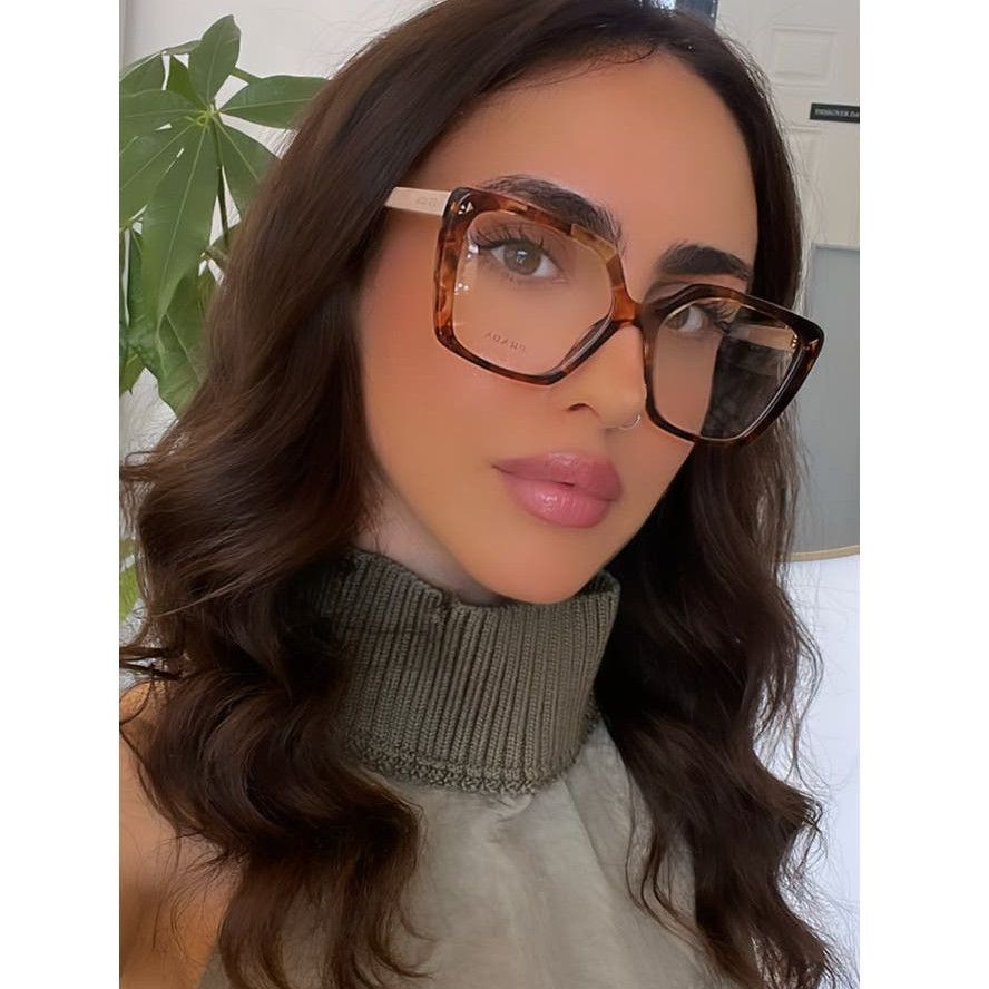 image of Copied - New Prada Pr16Zv Eyeglasses Frames In Black in Brown, Women's