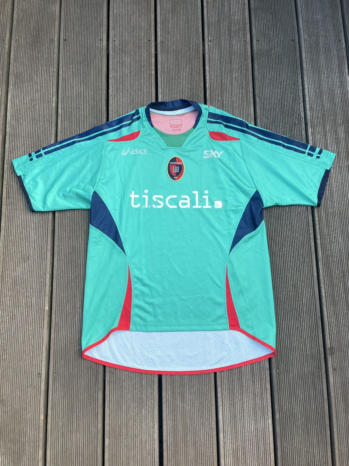 Asics 2006 - 07 Cagliari Third Shirt Size US M / EU 48-50 / 2 - 1 Thumbnail